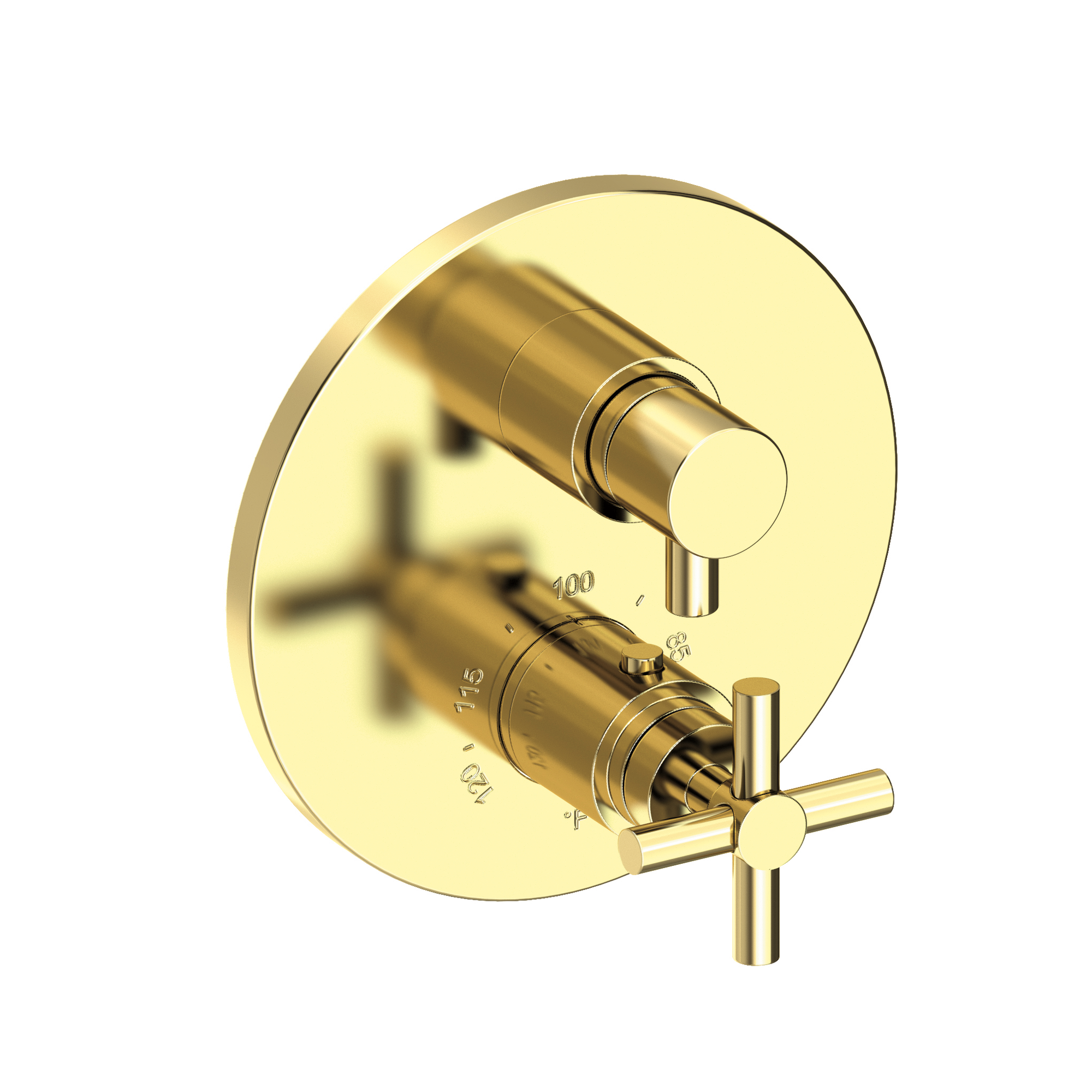 Newport Brass East Linear® 1/2" Round Thermostatic Trim Plate with Handle