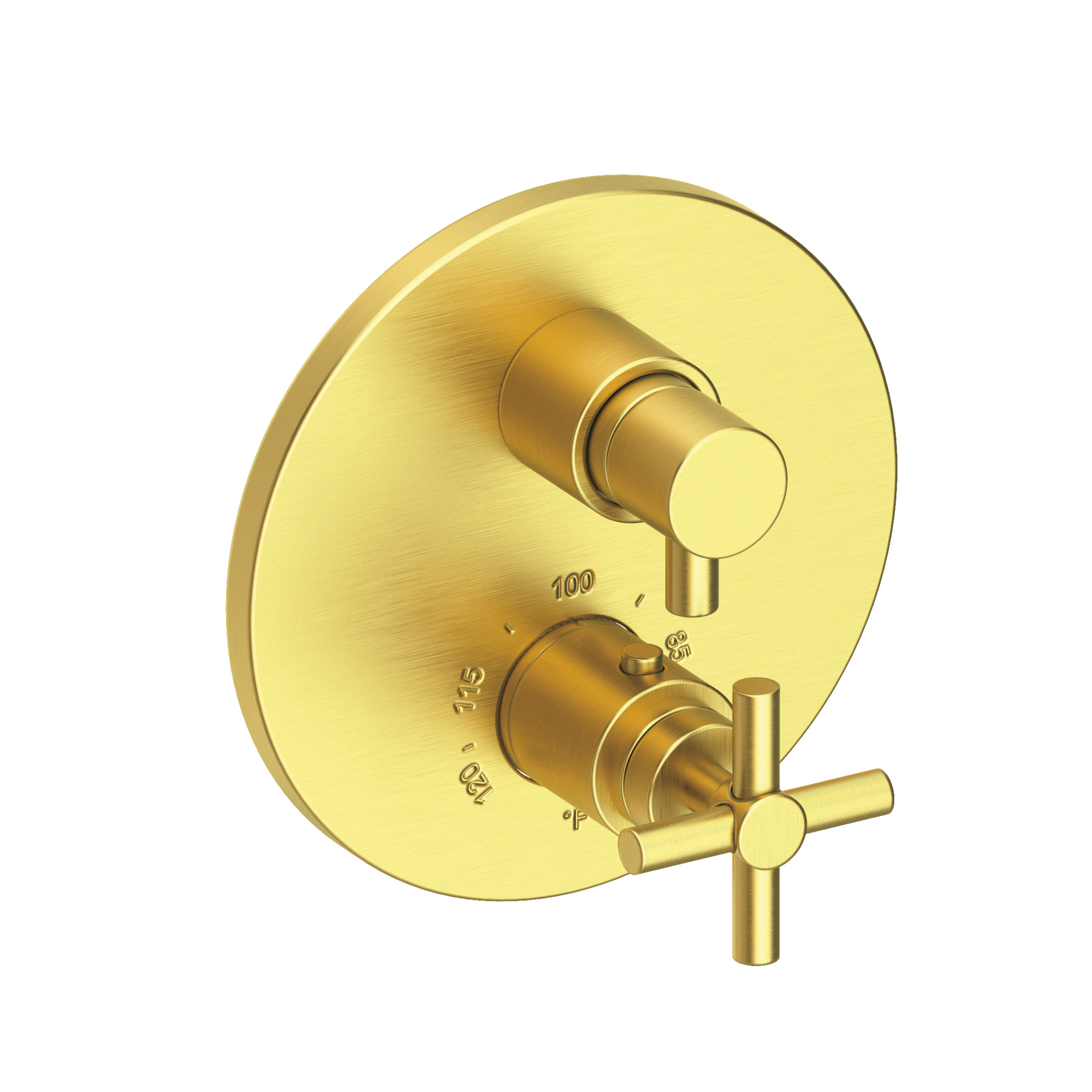 Newport Brass East Linear® 1/2" Round Thermostatic Trim Plate with Handle