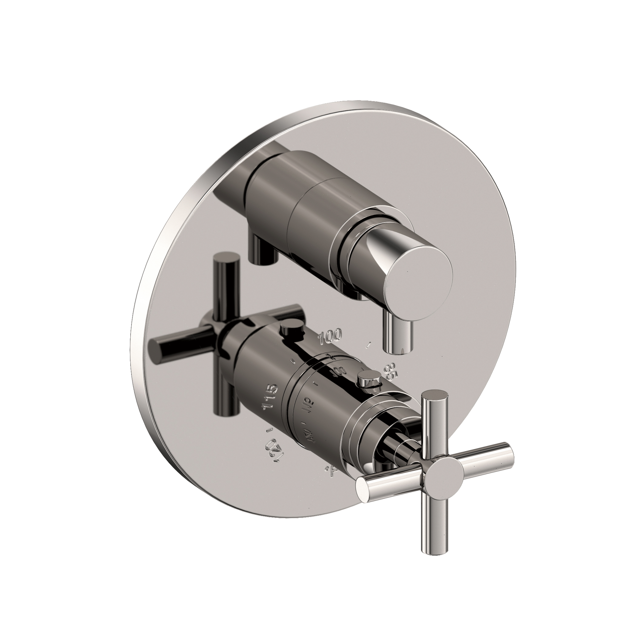 Newport Brass East Linear® 1/2" Round Thermostatic Trim Plate with Handle