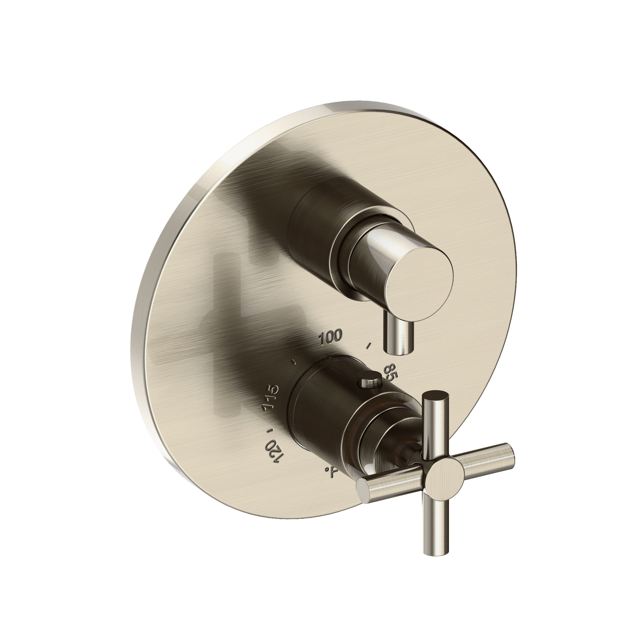 Newport Brass East Linear® 1/2" Round Thermostatic Trim Plate with Handle