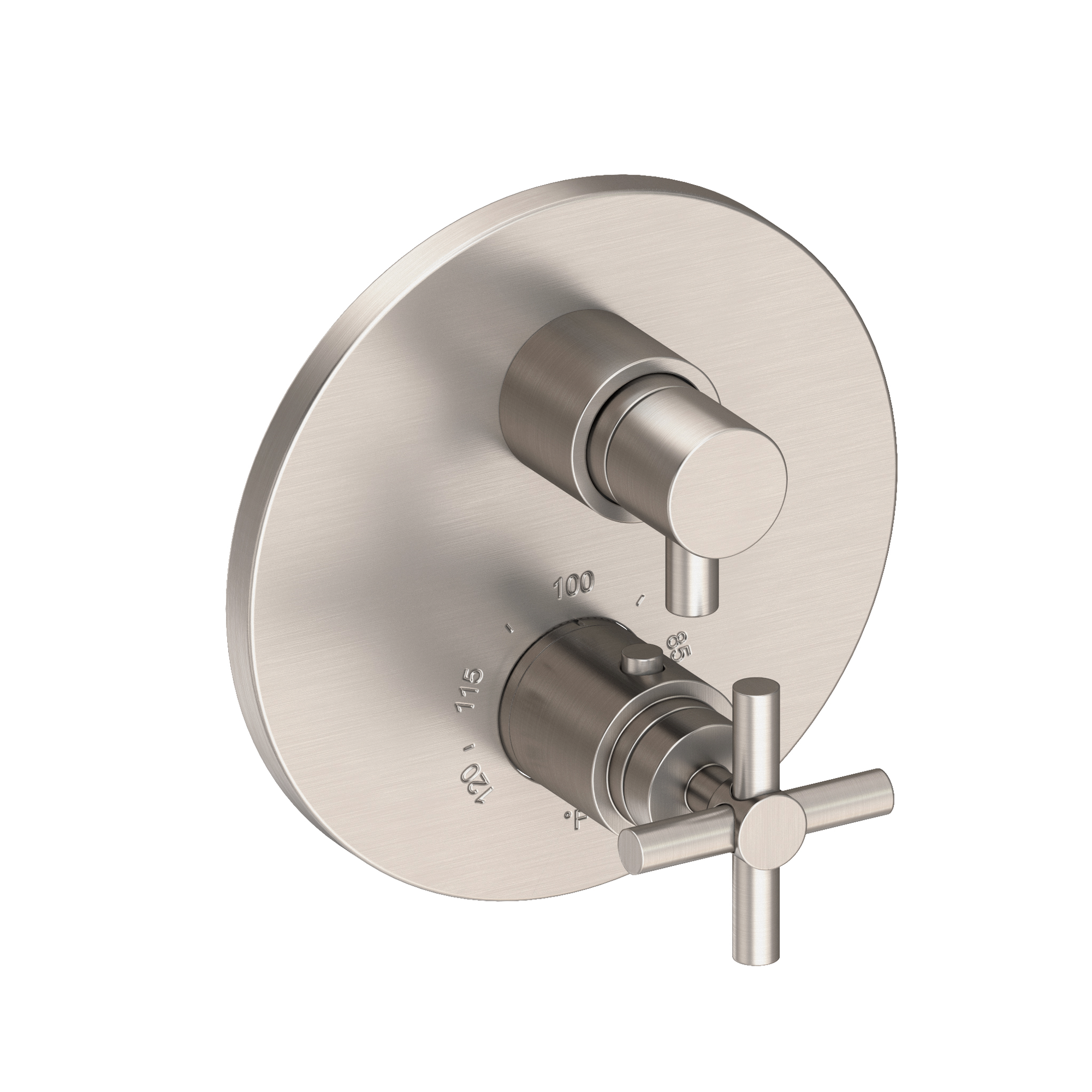Newport Brass East Linear® 1/2" Round Thermostatic Trim Plate with Handle