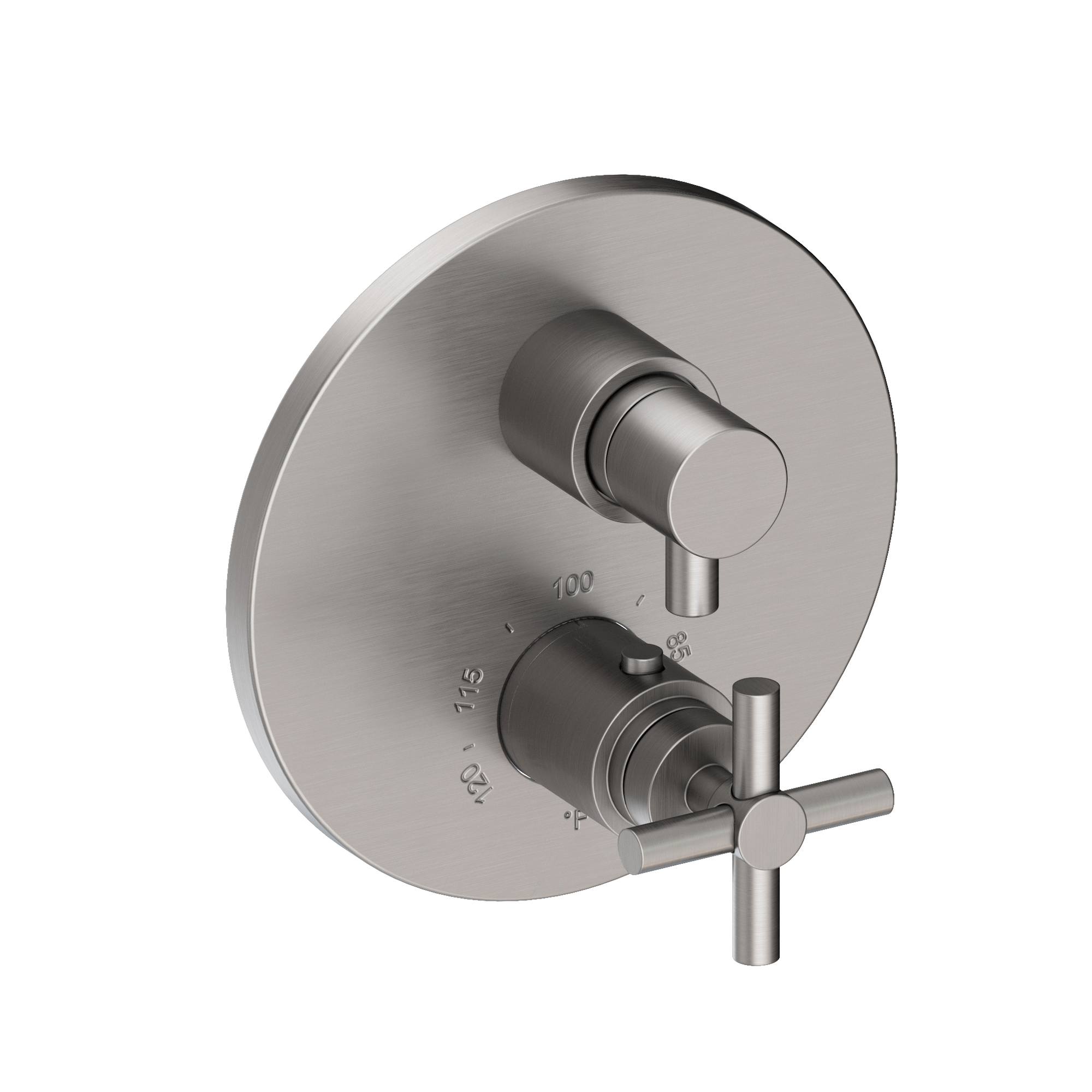 Newport Brass East Linear® 1/2" Round Thermostatic Trim Plate with Handle