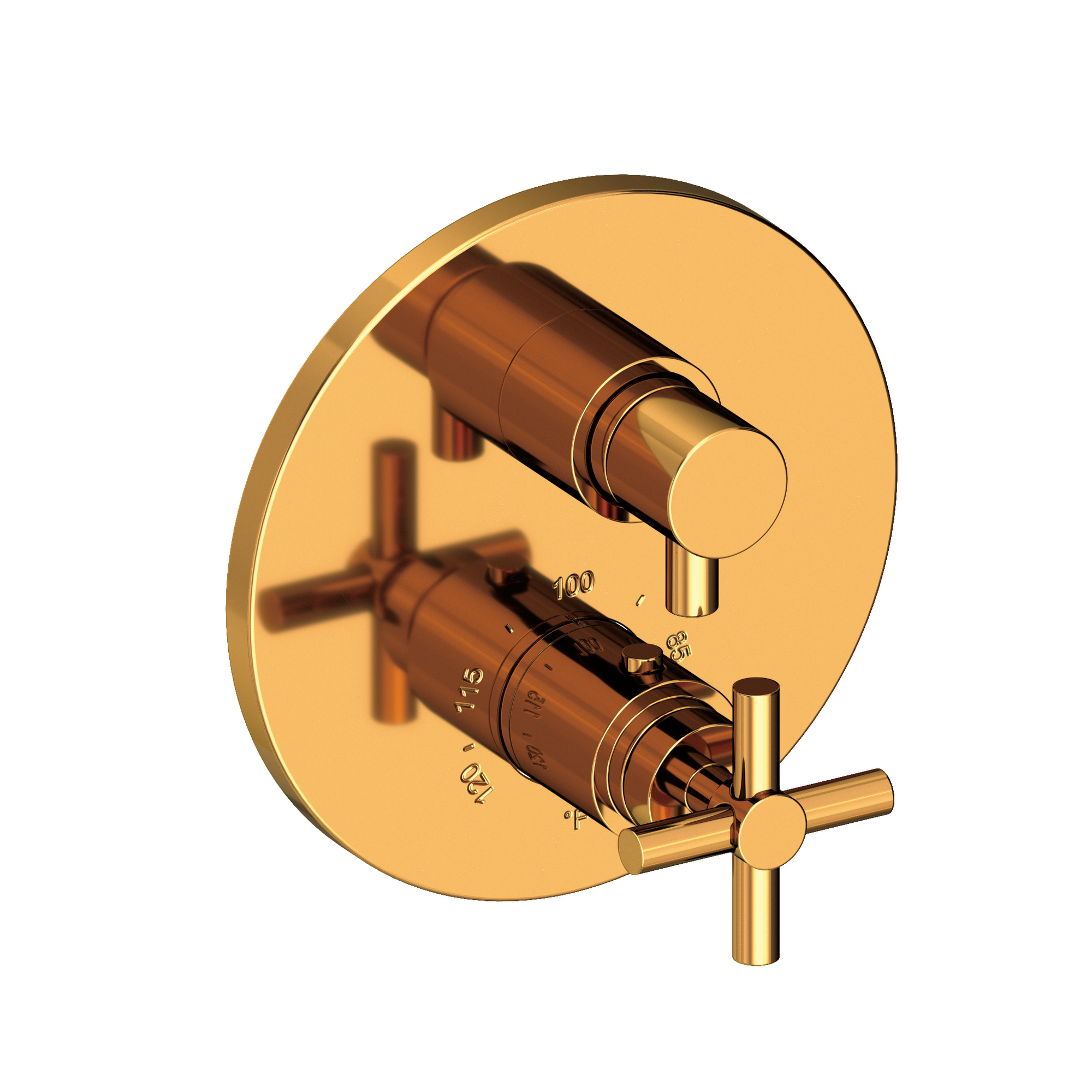 Newport Brass East Linear® 1/2" Round Thermostatic Trim Plate with Handle