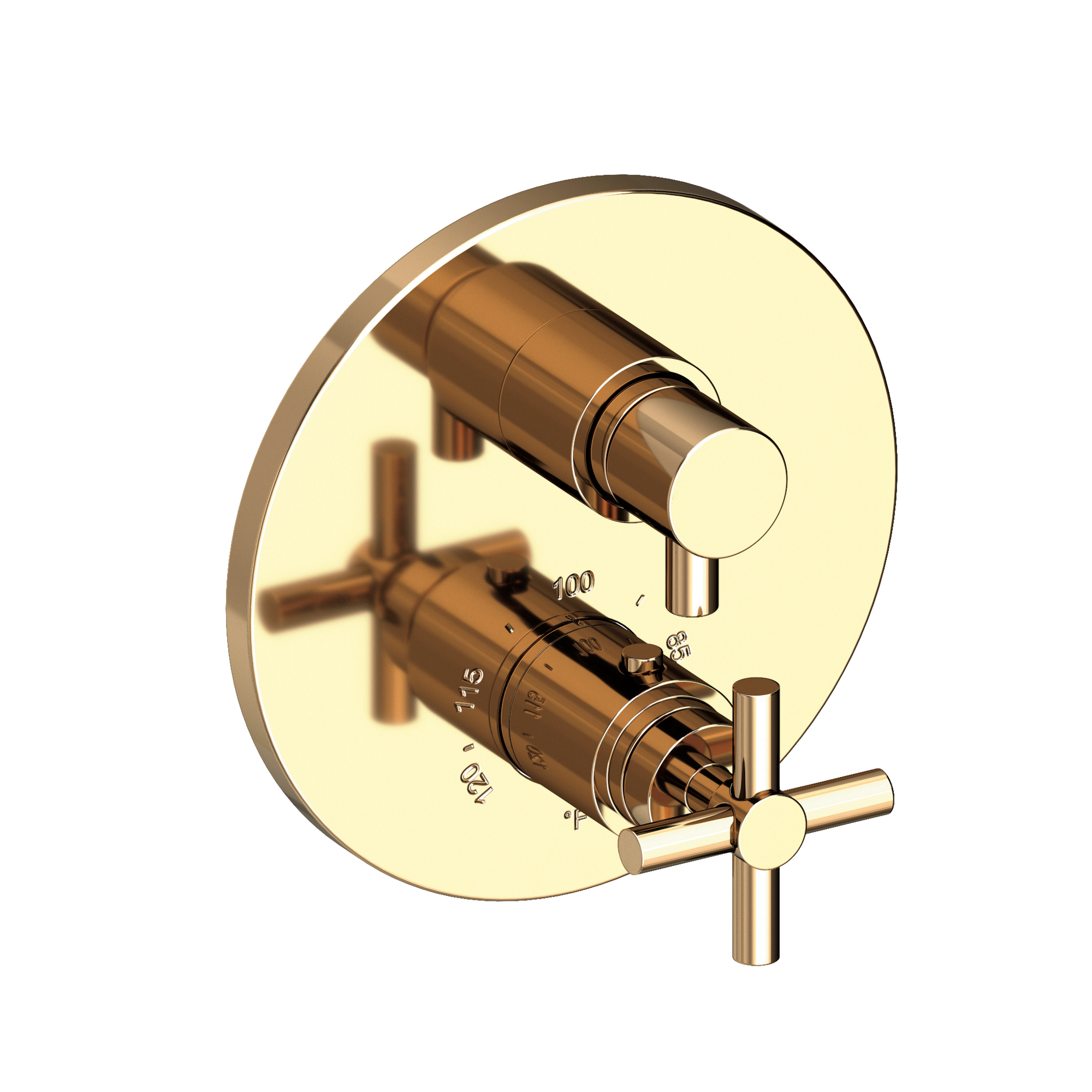 Newport Brass East Linear® 1/2" Round Thermostatic Trim Plate with Handle
