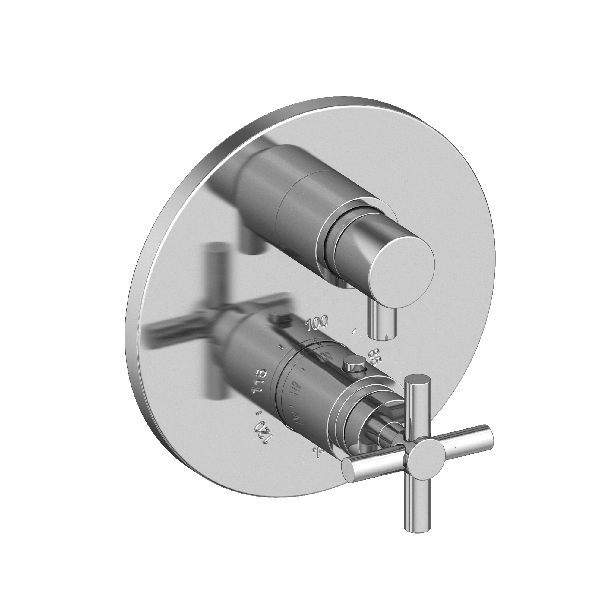 Newport Brass East Linear® 1/2" Round Thermostatic Trim Plate with Handle