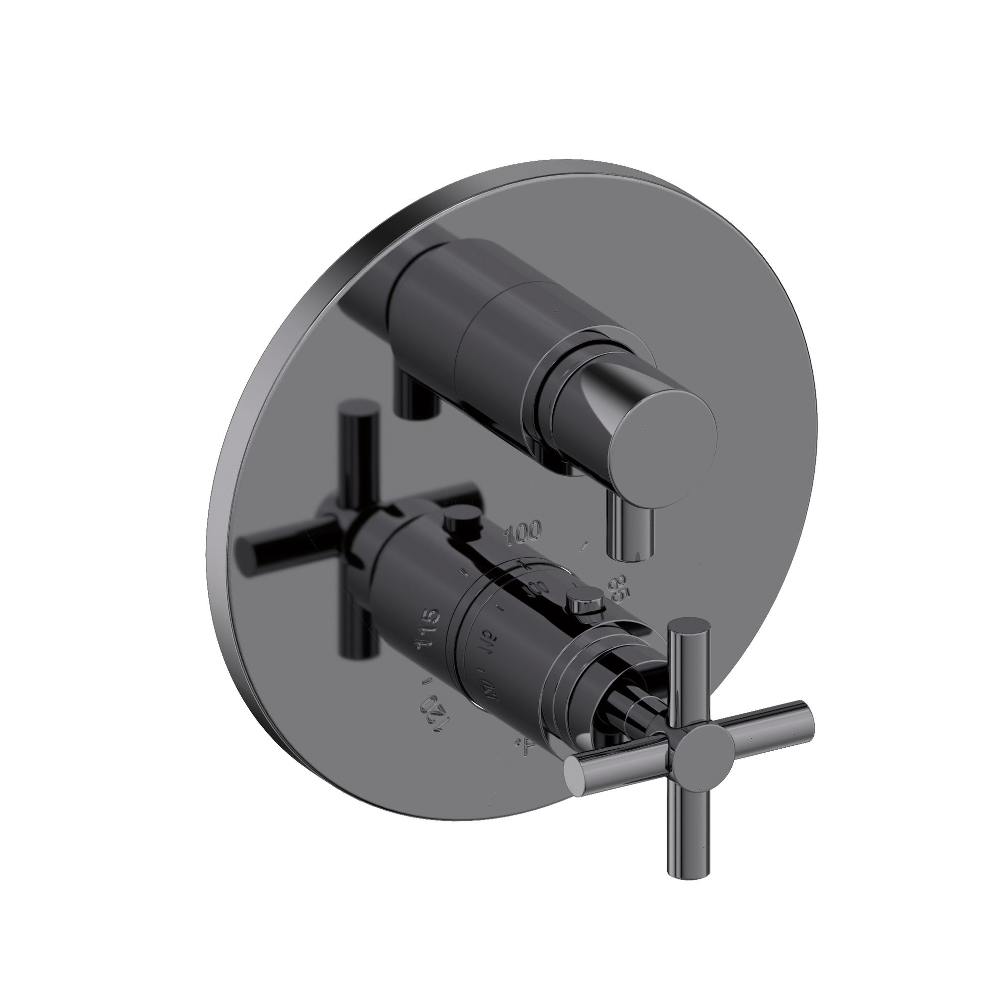 Newport Brass East Linear® 1/2" Round Thermostatic Trim Plate with Handle