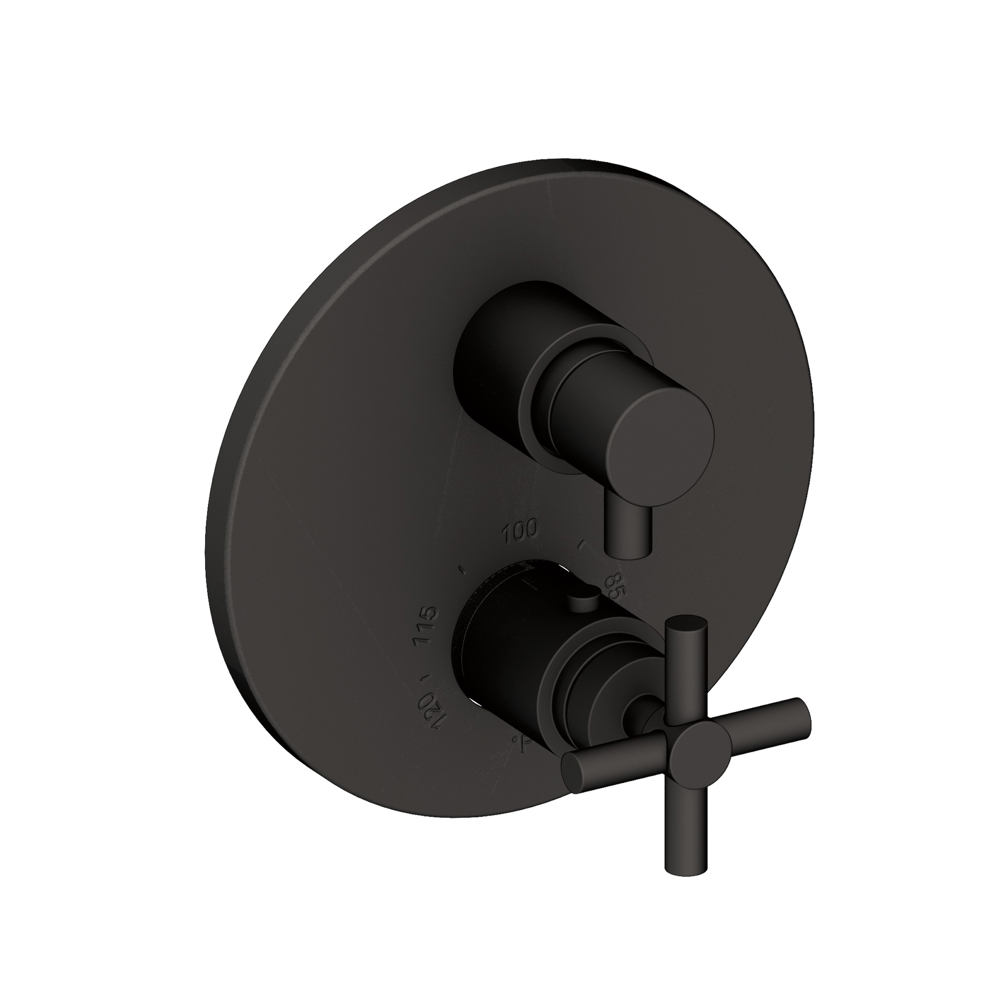 Newport Brass East Linear® 1/2" Round Thermostatic Trim Plate with Handle