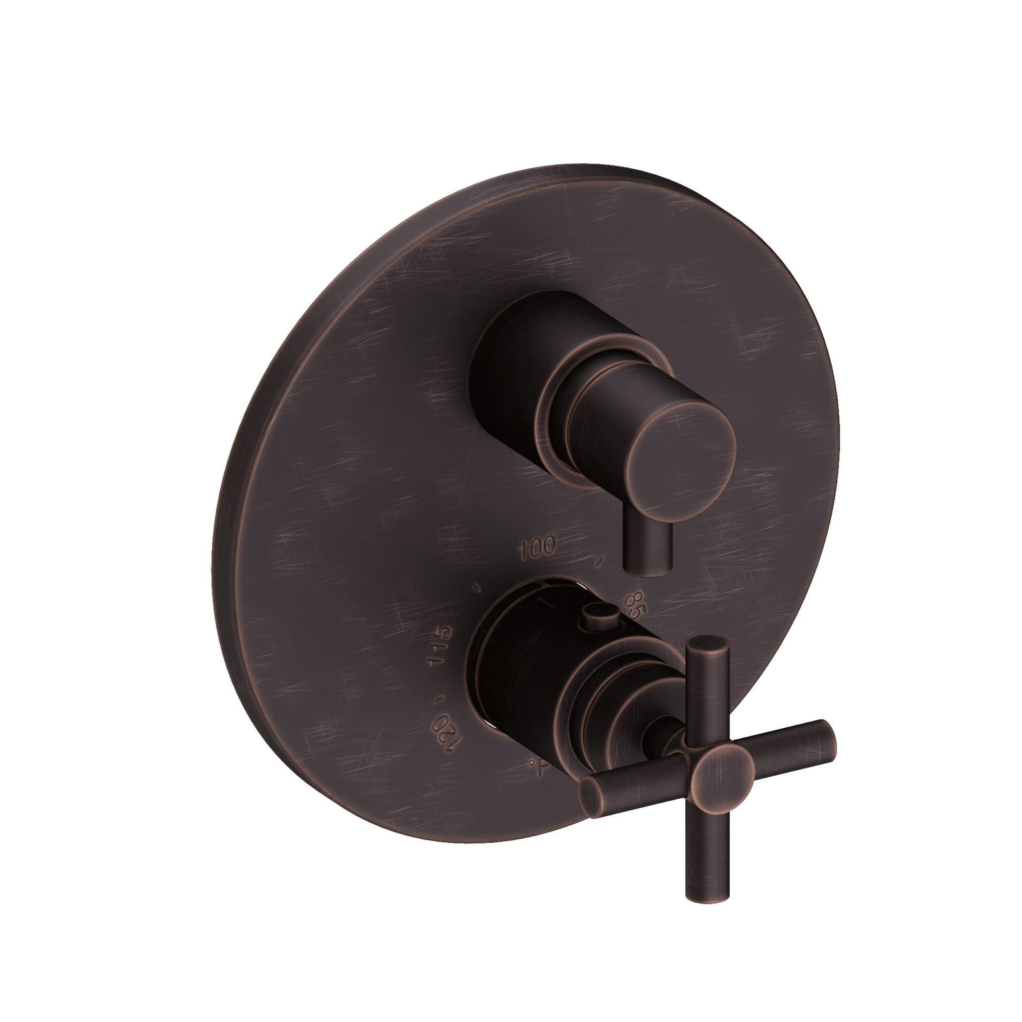Newport Brass East Linear® 1/2" Round Thermostatic Trim Plate with Handle