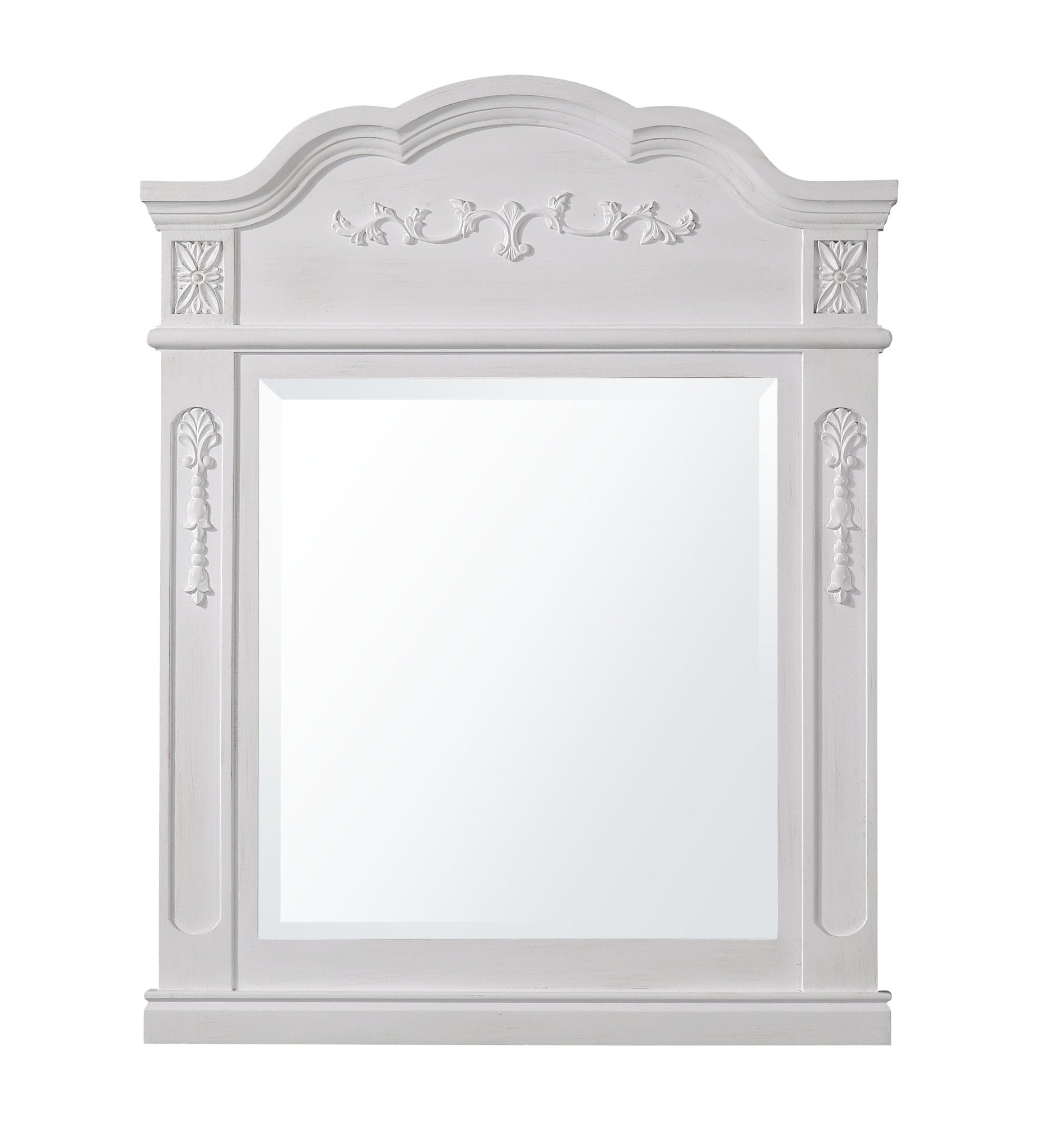 Chans Furniture ZK-080W-AW 30 Inch Antique Style Old Timer Classic White Ellenton Bathroom Sink Vanity
