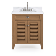 Chans Furniture GD-4028WD30-QT 30 Inch Contemporary Style Wood Finish Kalani Bathroom Vanity