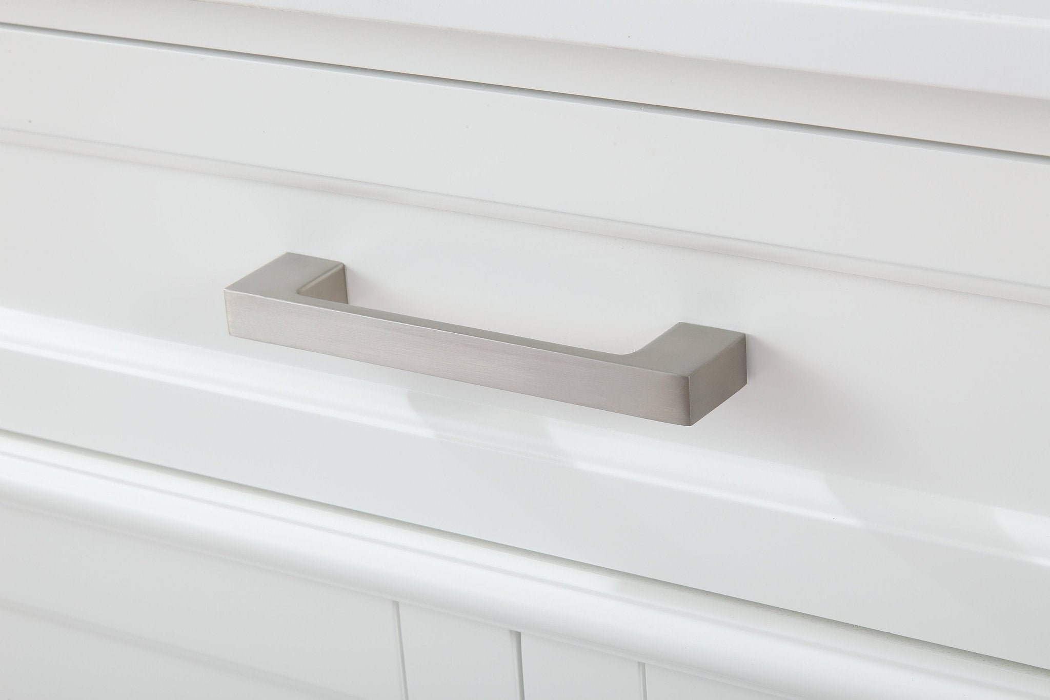 Chans Furniture QT-1808-V30W 30 Inch Durand Modern White Bathroom Sink Vanity with Stone Counter Top