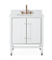 Chans Furniture Q164WT-30 30" Tennant Brand Bertone White Modern Bathroom Sink Vanity