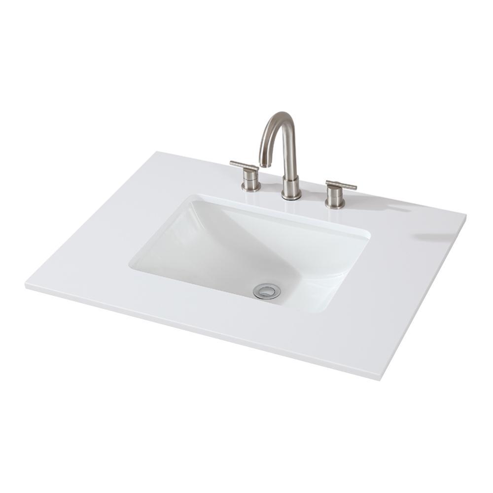 Chans Furniture QT-1810-V30NB 30" Tennant Brand Felix Modern Style Navy Blue Bathroom Vanity