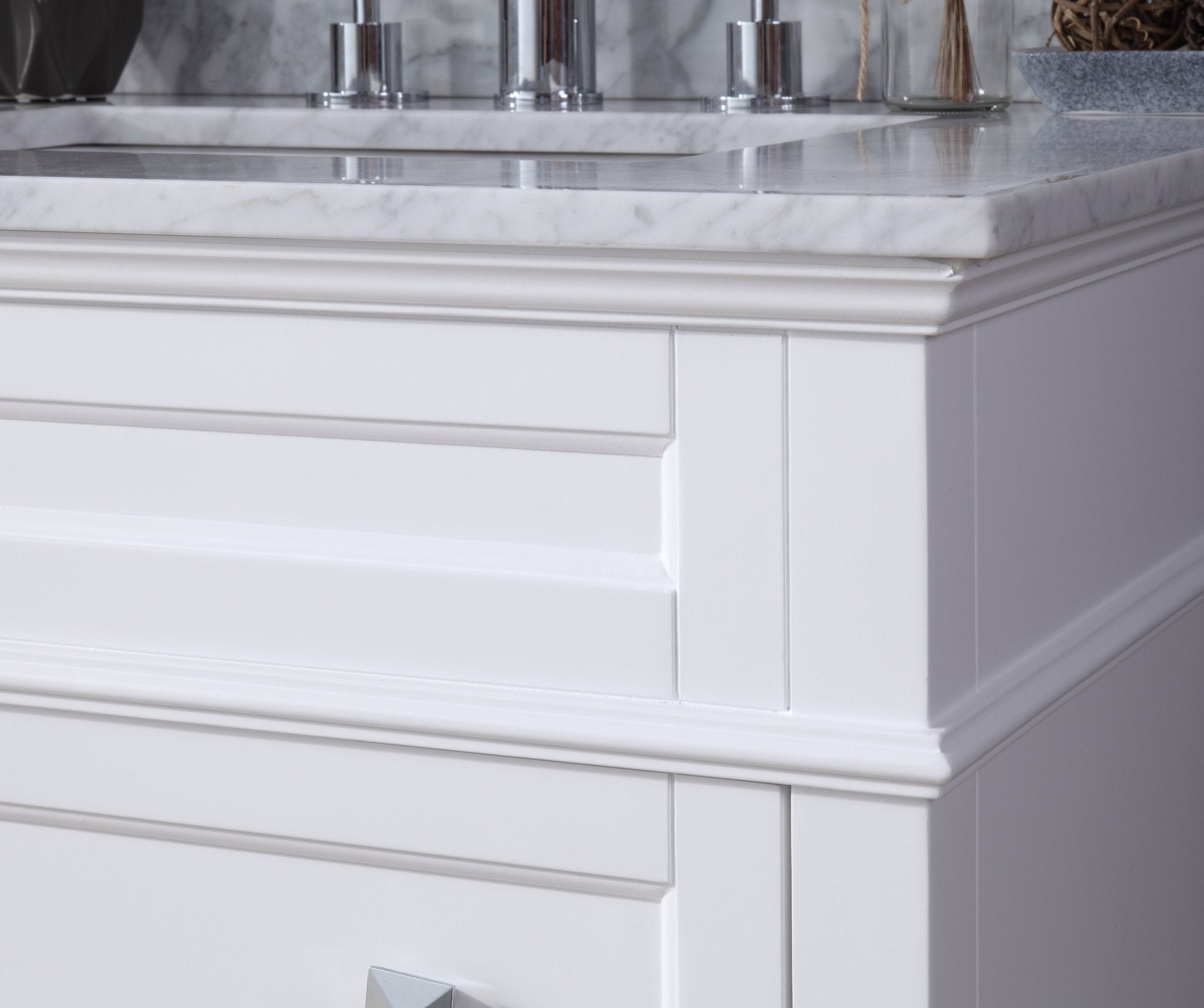 Chans Furniture QT-1810-V30W 30" Tennant Brand Felix Modern Style White Bathroom Vanity