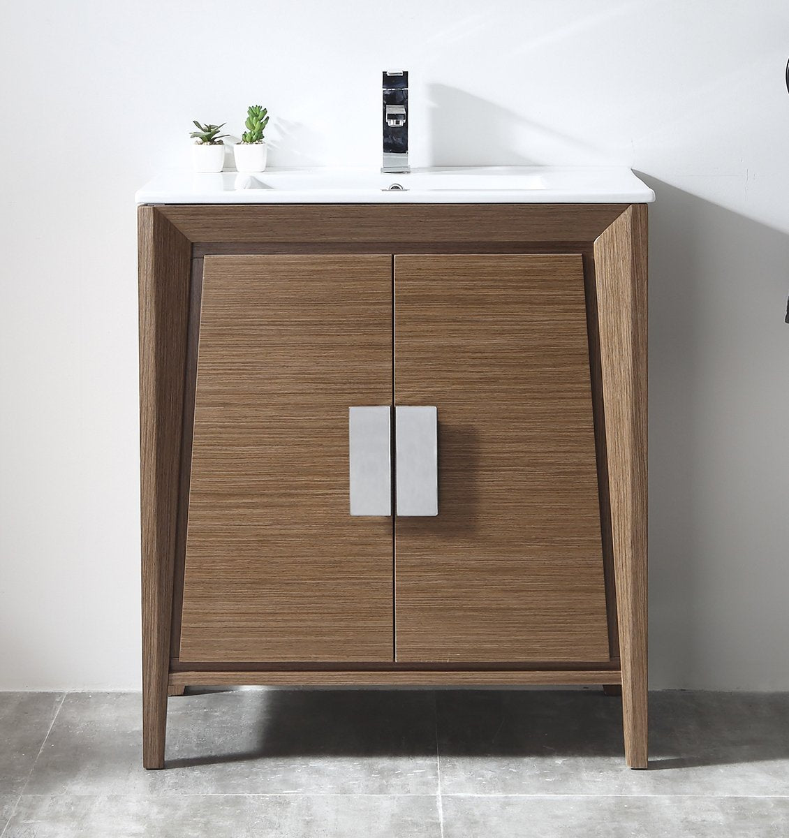 Chans Furniture CL-22WV30-ZI 30" Tennant Brand Larvotto Light Wheat Contemporary Bathroom Vanity