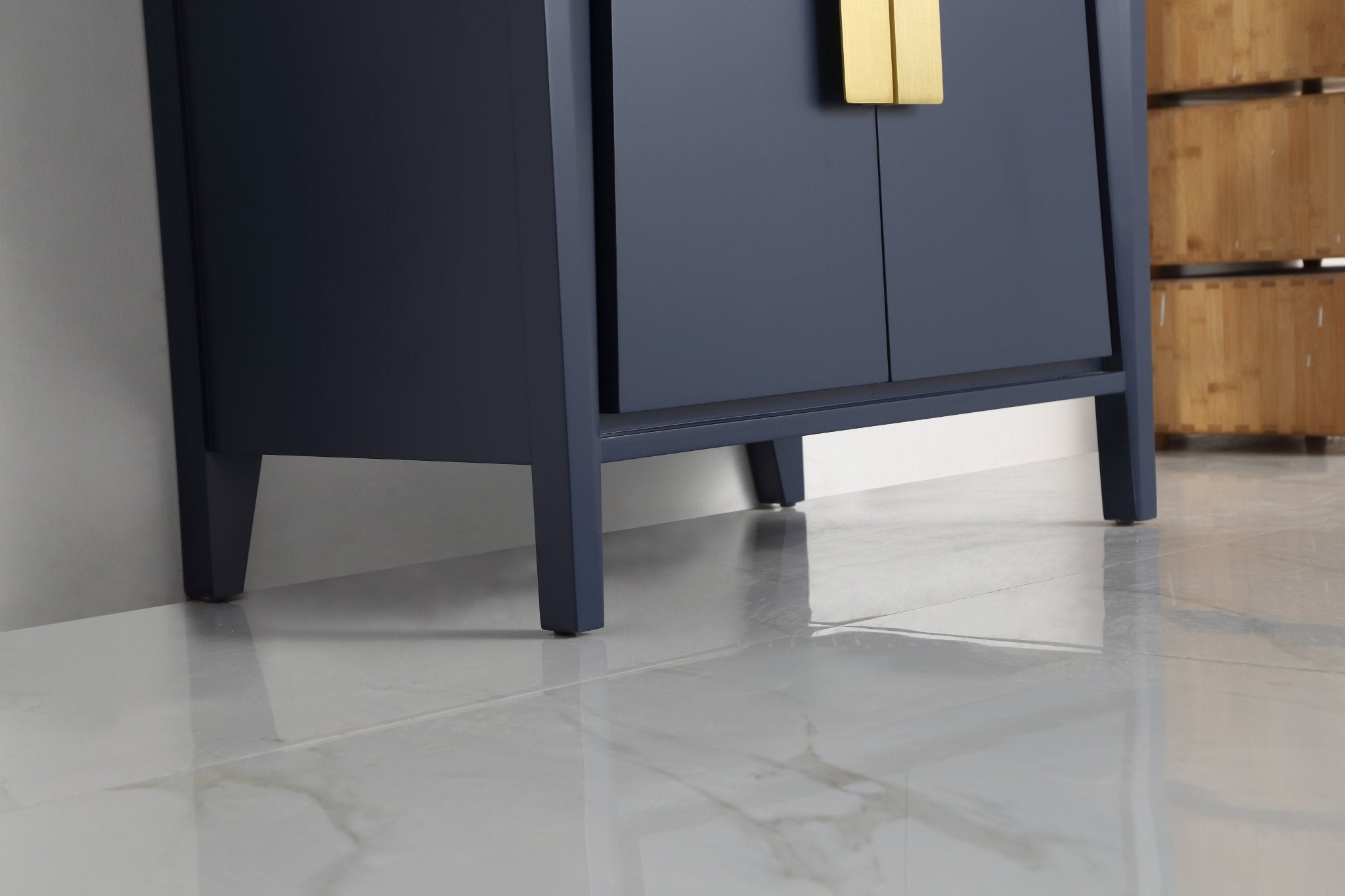 Chans Furniture CL-22NB30-ZI 30" Tennant Brand Larvotto Navy Blue Contemporary Bathroom Vanity