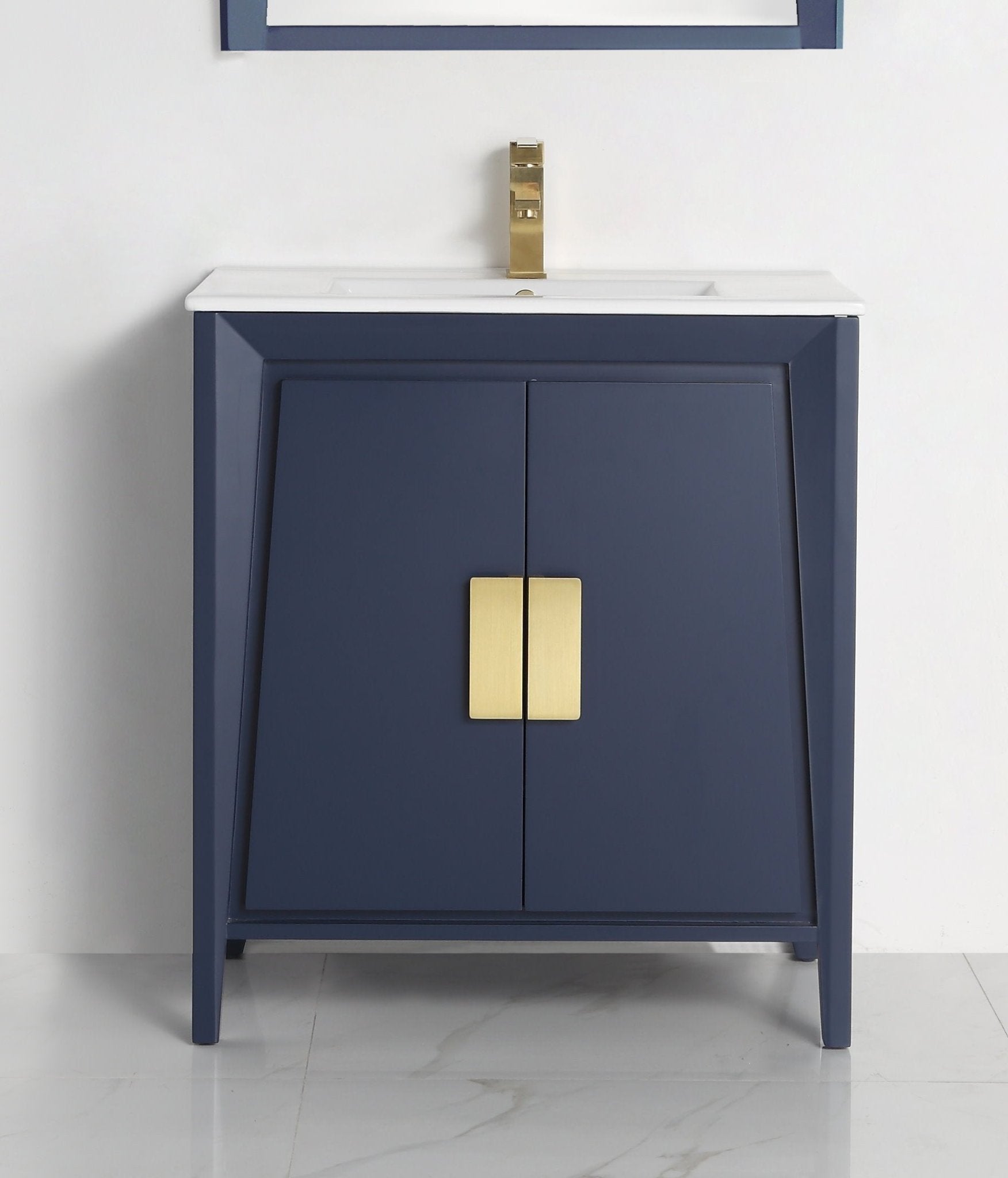 Chans Furniture CL-22NB30-ZI 30" Tennant Brand Larvotto Navy Blue Contemporary Bathroom Vanity