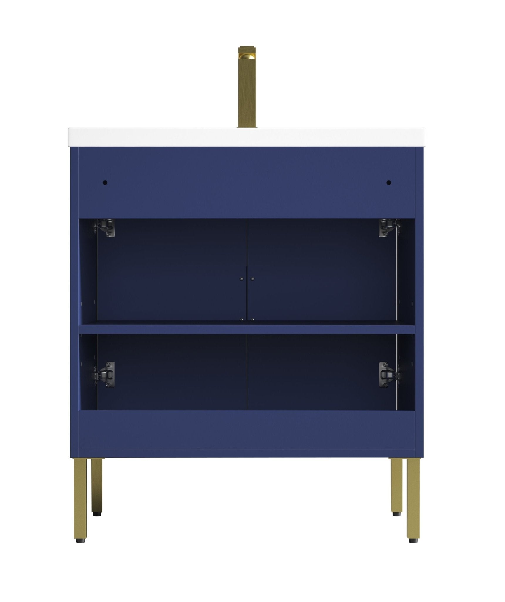 Chans Furniture AC-66NB30 30"  Tennant Brand Modern Style Navy Blue Eileen Bathroom Sink Vanity