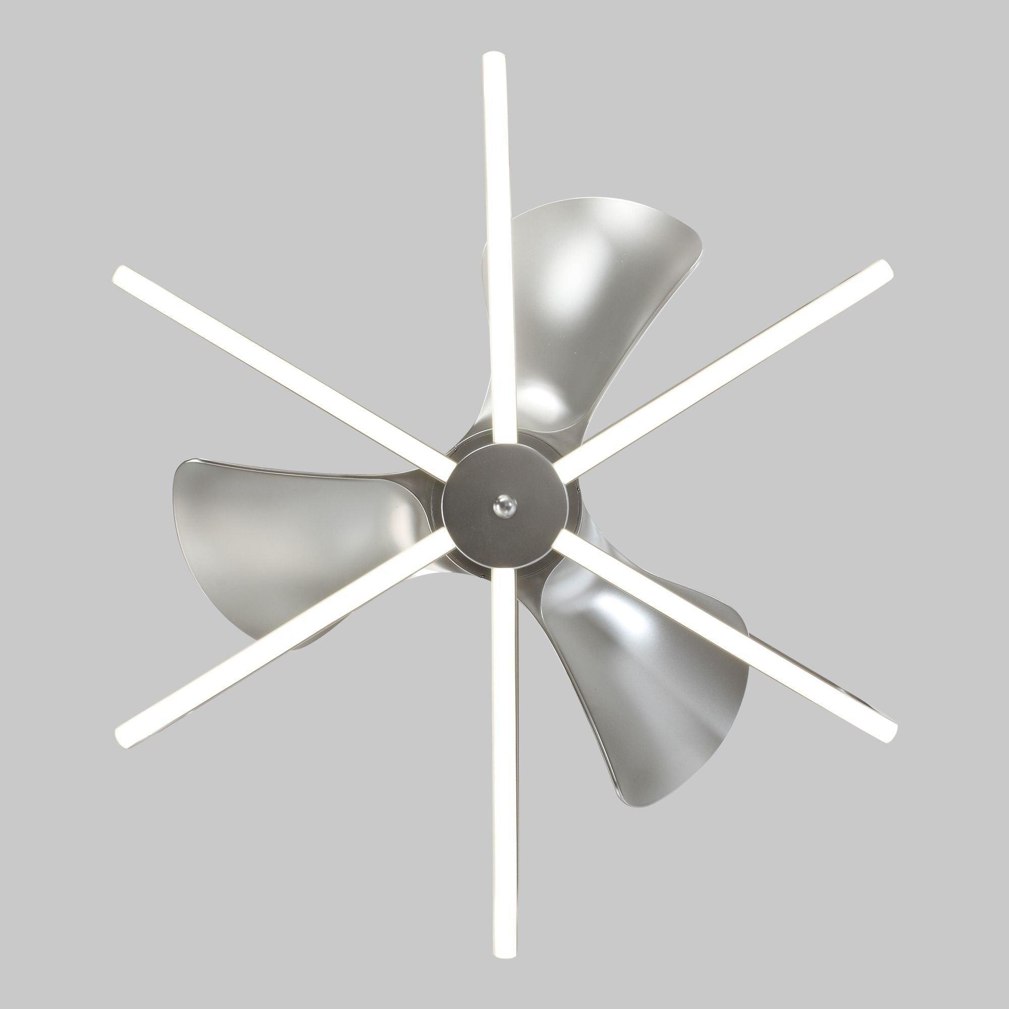 30" Theron Modern DC Motor Downrod Mount Reversible Ceiling Fan with LED Lighting and Remote Control