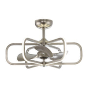 30" Theron Modern DC Motor Downrod Mount Reversible Ceiling Fan with LED Lighting and Remote Control