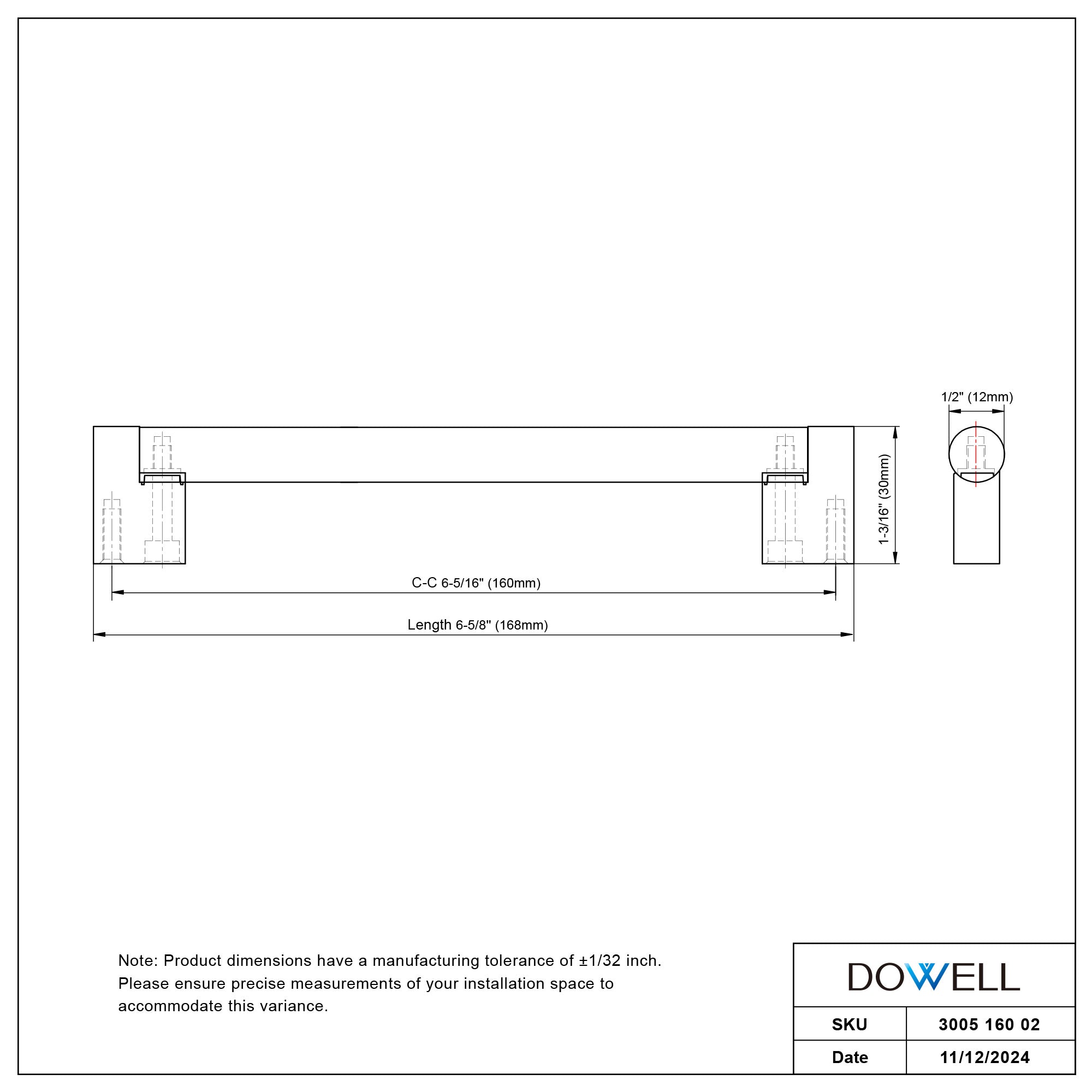 Handle 3005 160 02