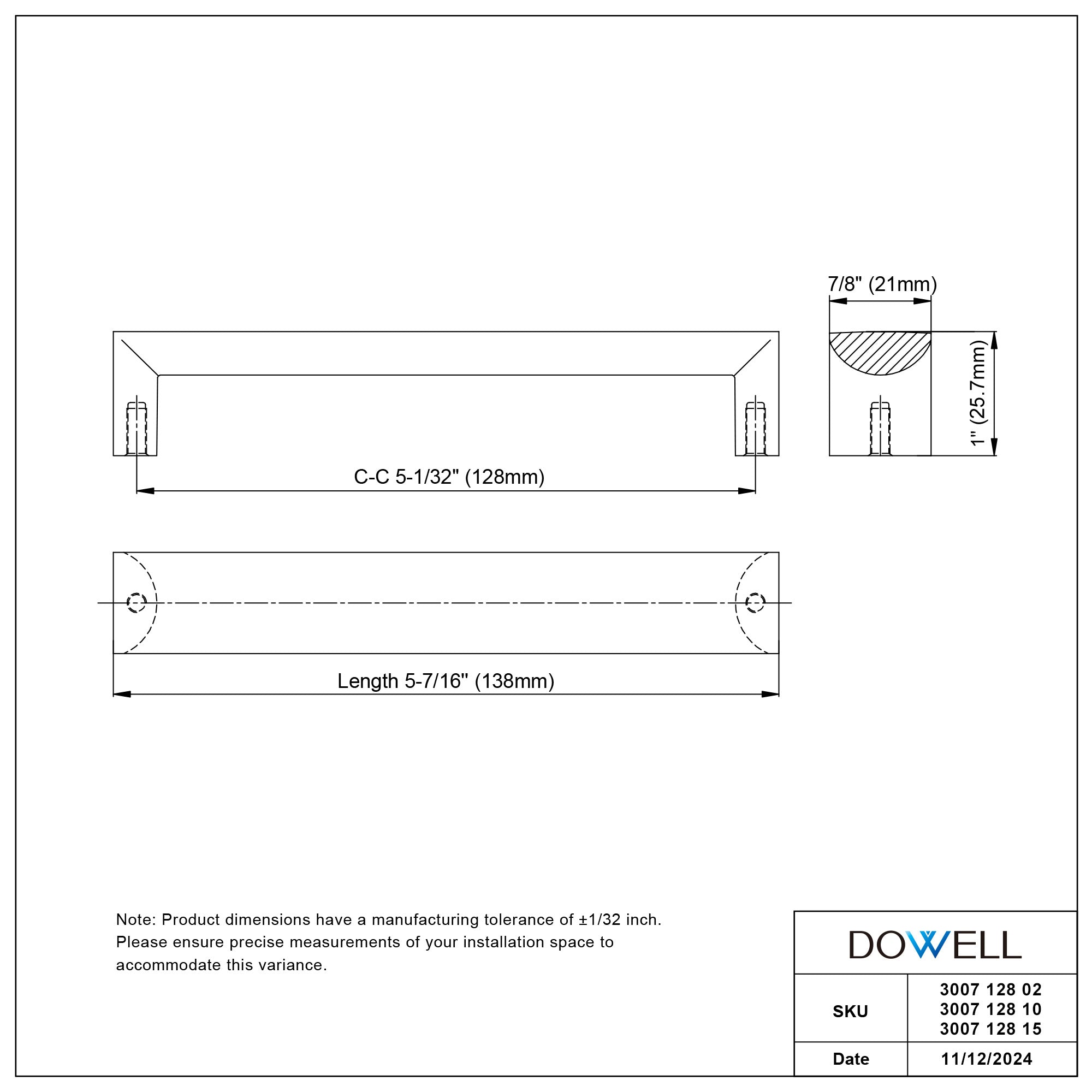 Handle 3007 128