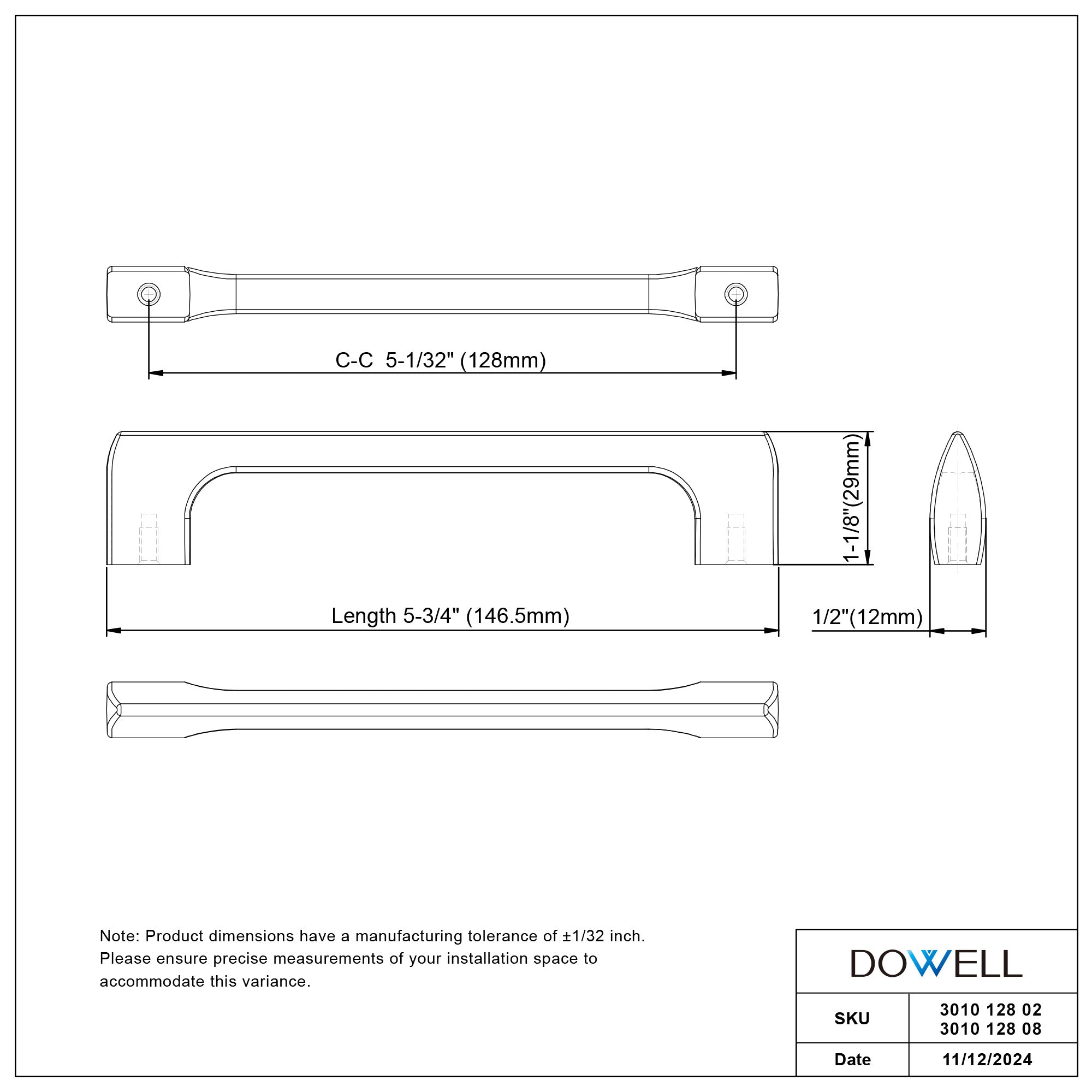 Handle 3010 128
