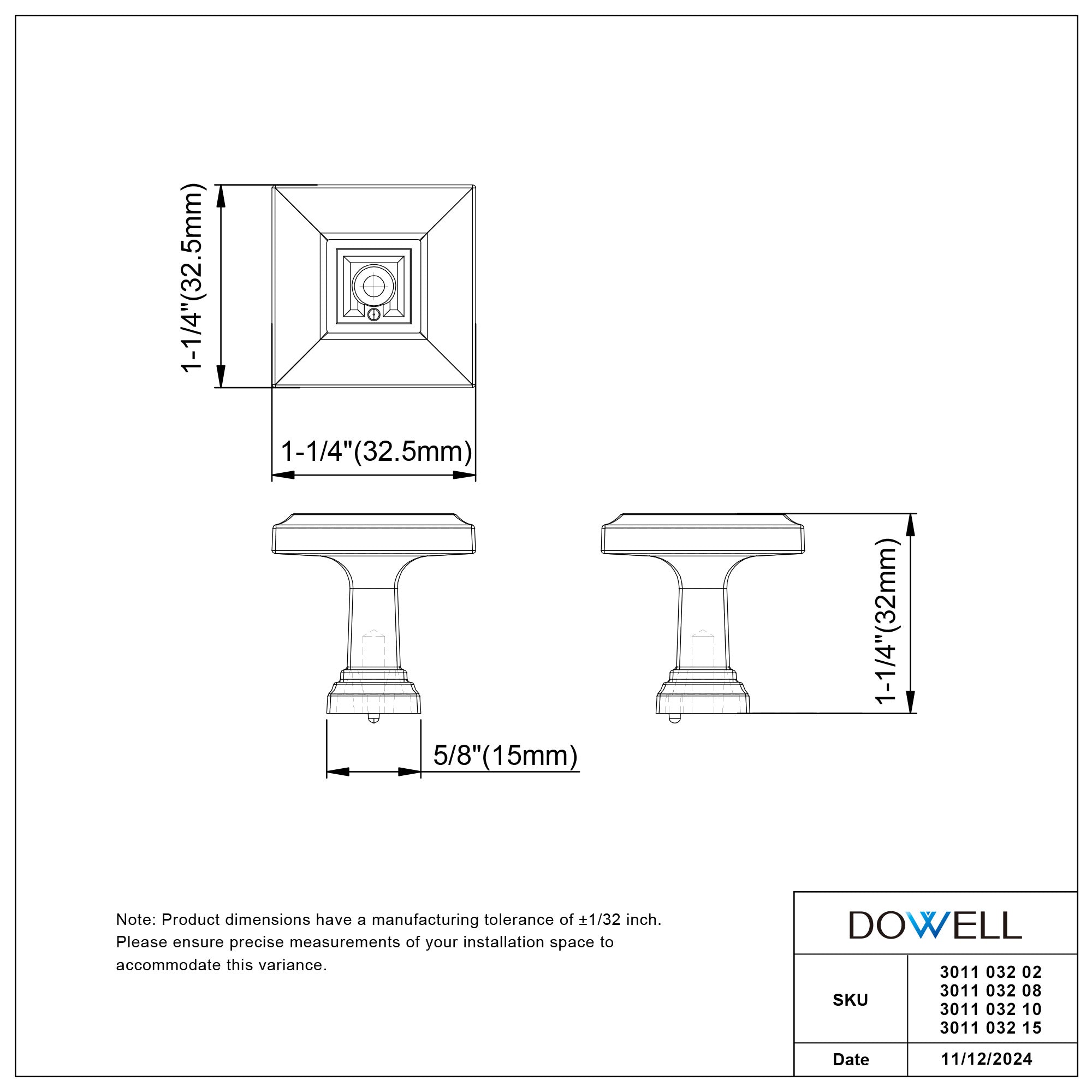 Handle 3011 032