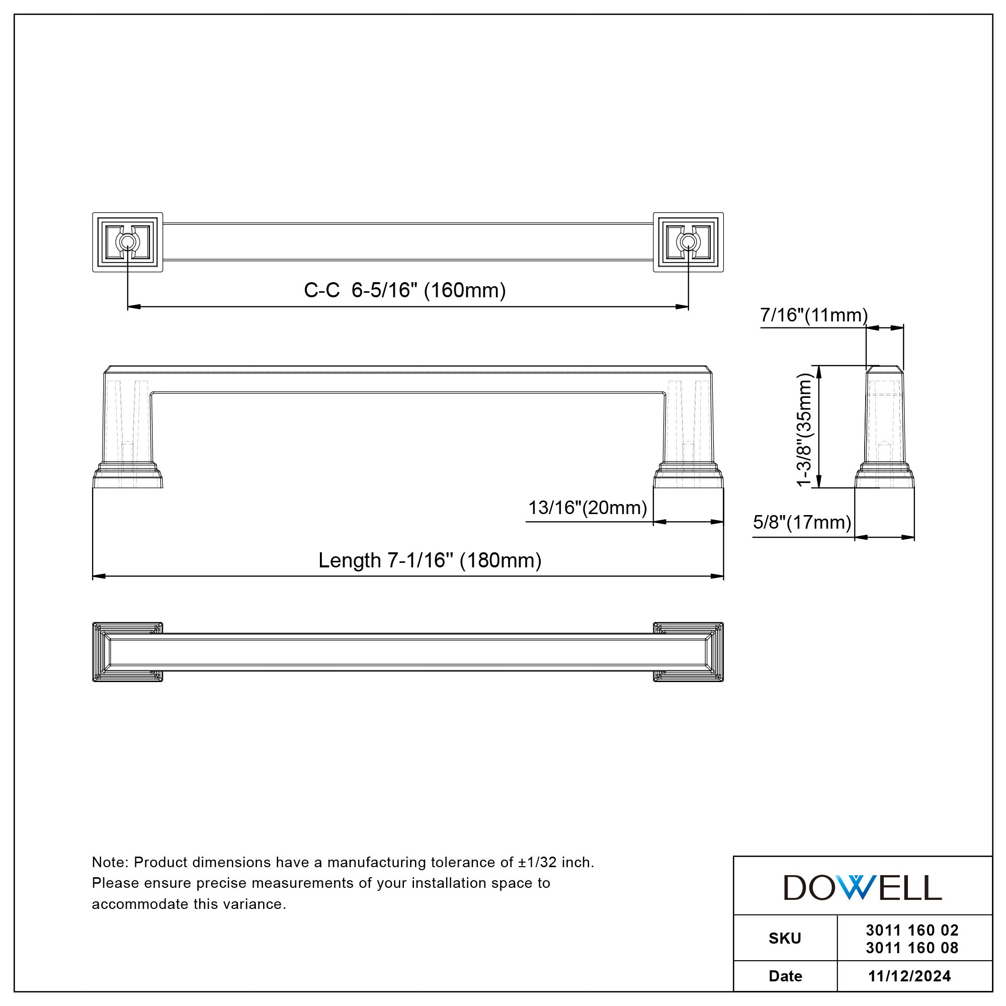 Handle 3011 160