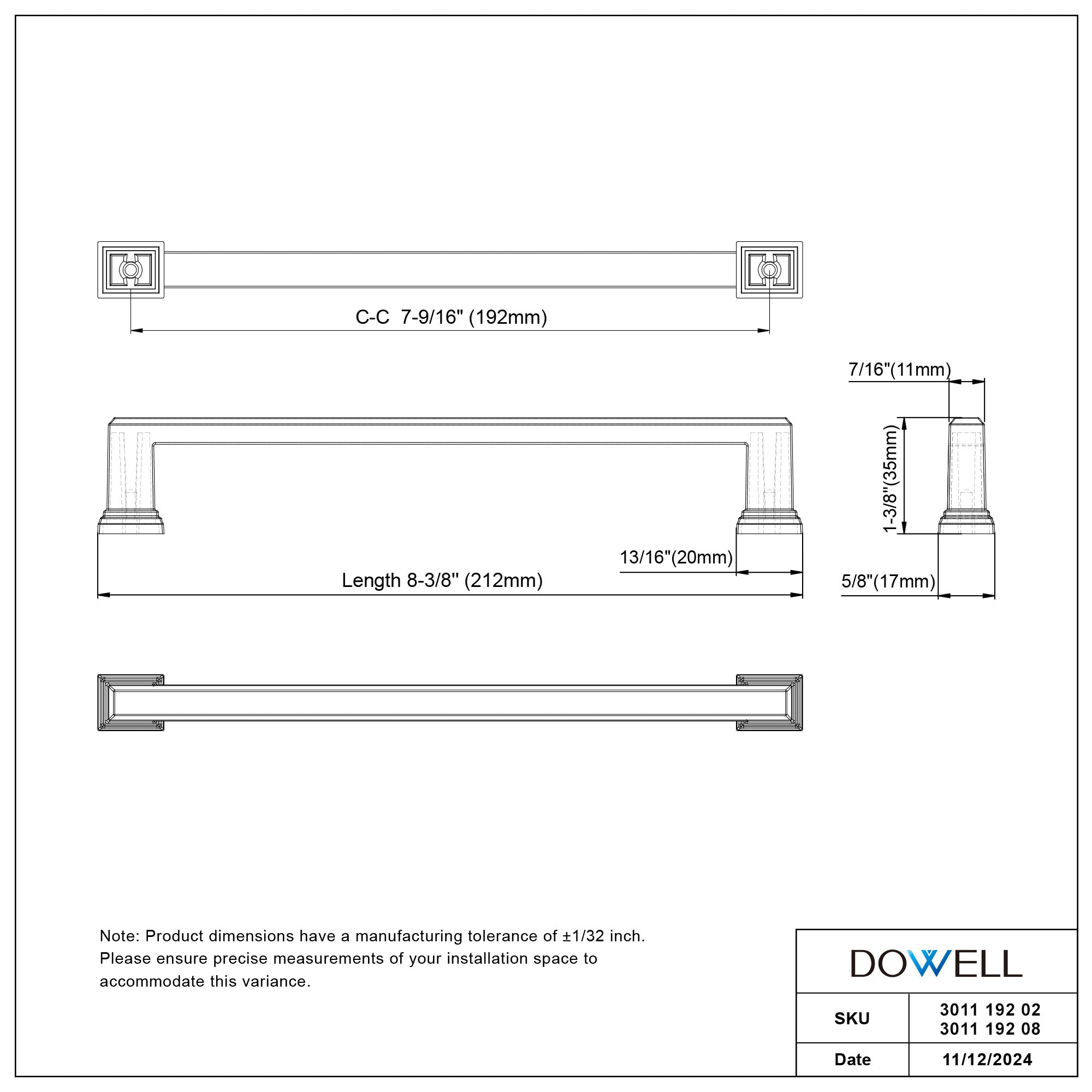 Handle 3011 192