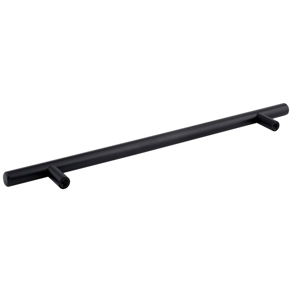 Hardware Resources 96 mm Center-to-Center Hollow Matte Black Stainless Steel Naples Cabinet Bar Pull