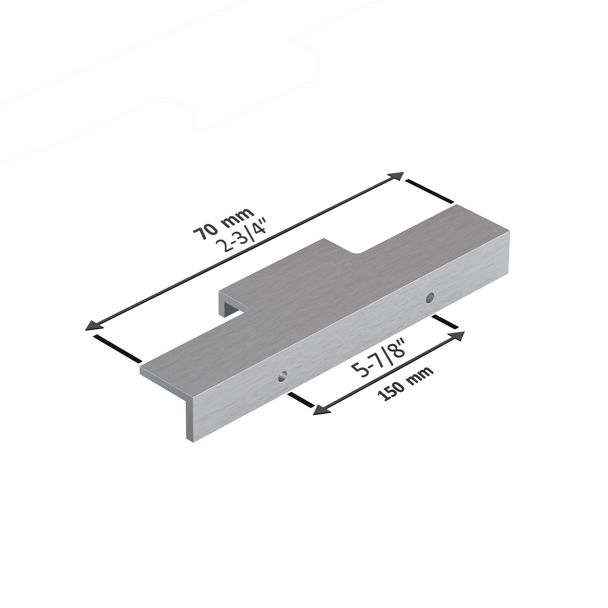 Aluminum Cabinet Pulls 3063 006