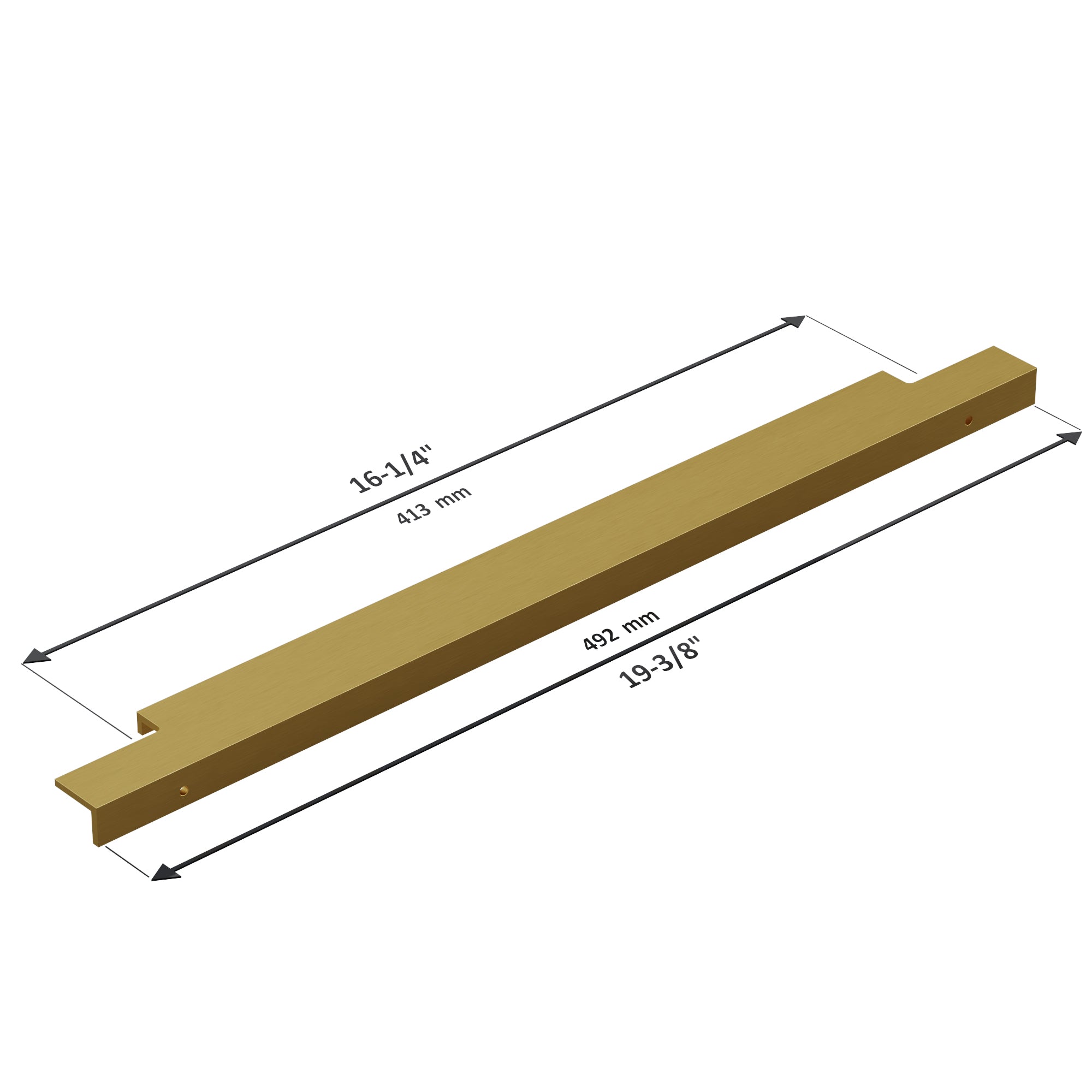 Aluminum Cabinet Pulls 3063 019