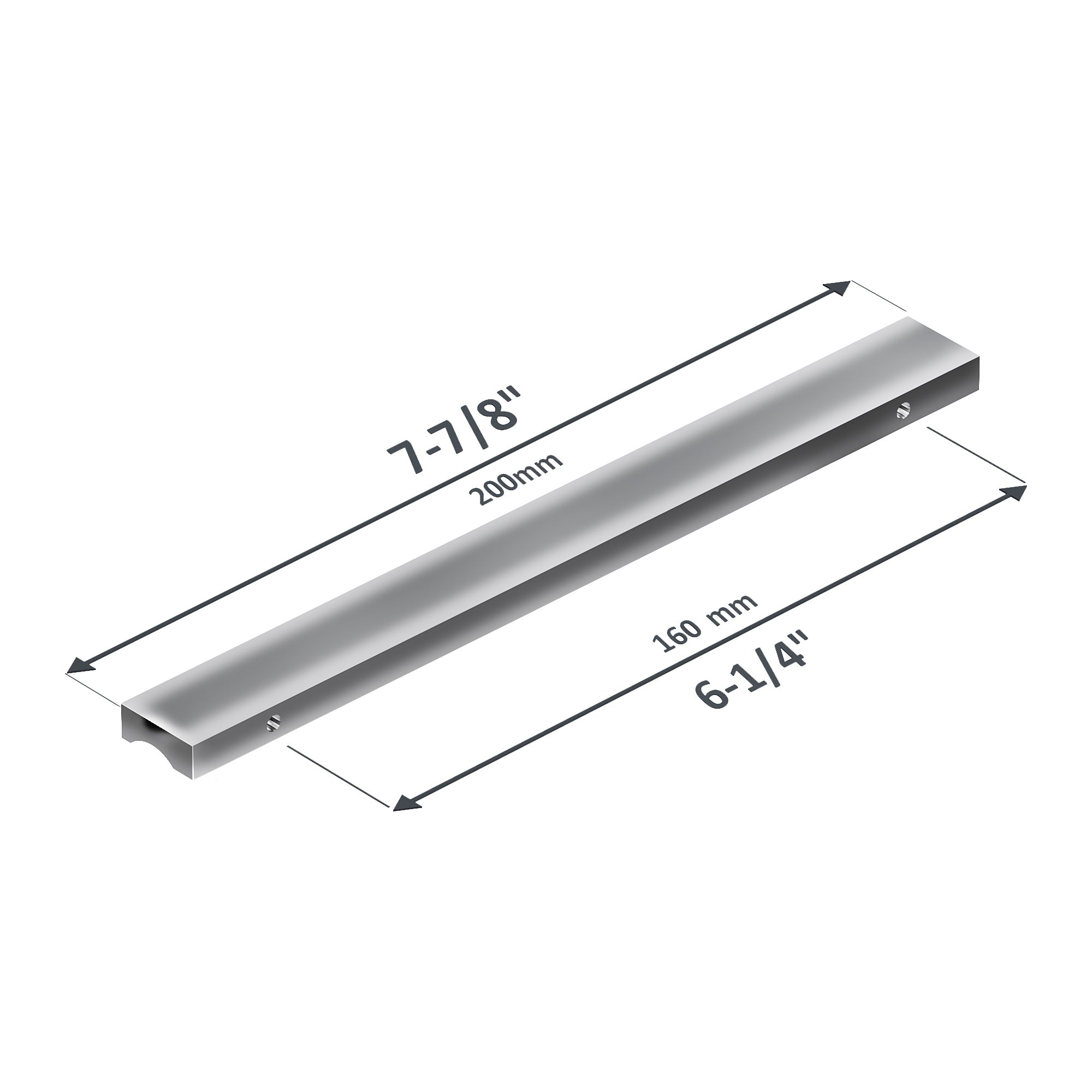 Aluminum Cabinet Pulls 3064 160