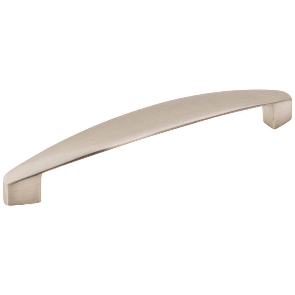 Hardware Resources 128 mm Center-to-Center Satin Nickel Asymmetrical Belfast Cabinet Pull