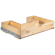 Hardware Resources U-Shape Rollout Drawer Box for vanity cabinet