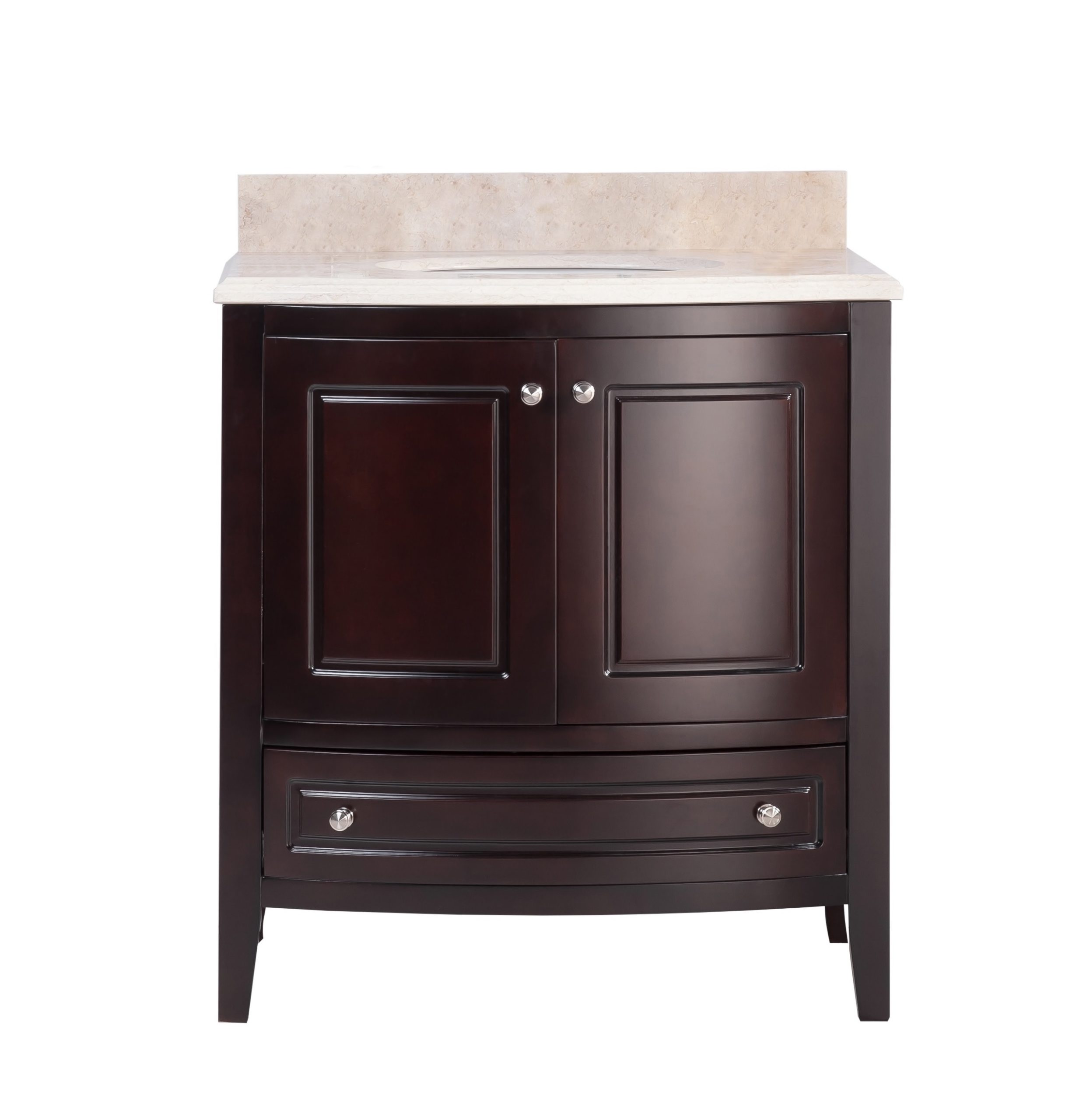 Estella 32" Bathroom Vanity with Jerusalem Gold Marble Countertop