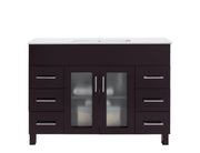 Nova 48" Bathroom Vanity with White Ceramic Basin Countertop