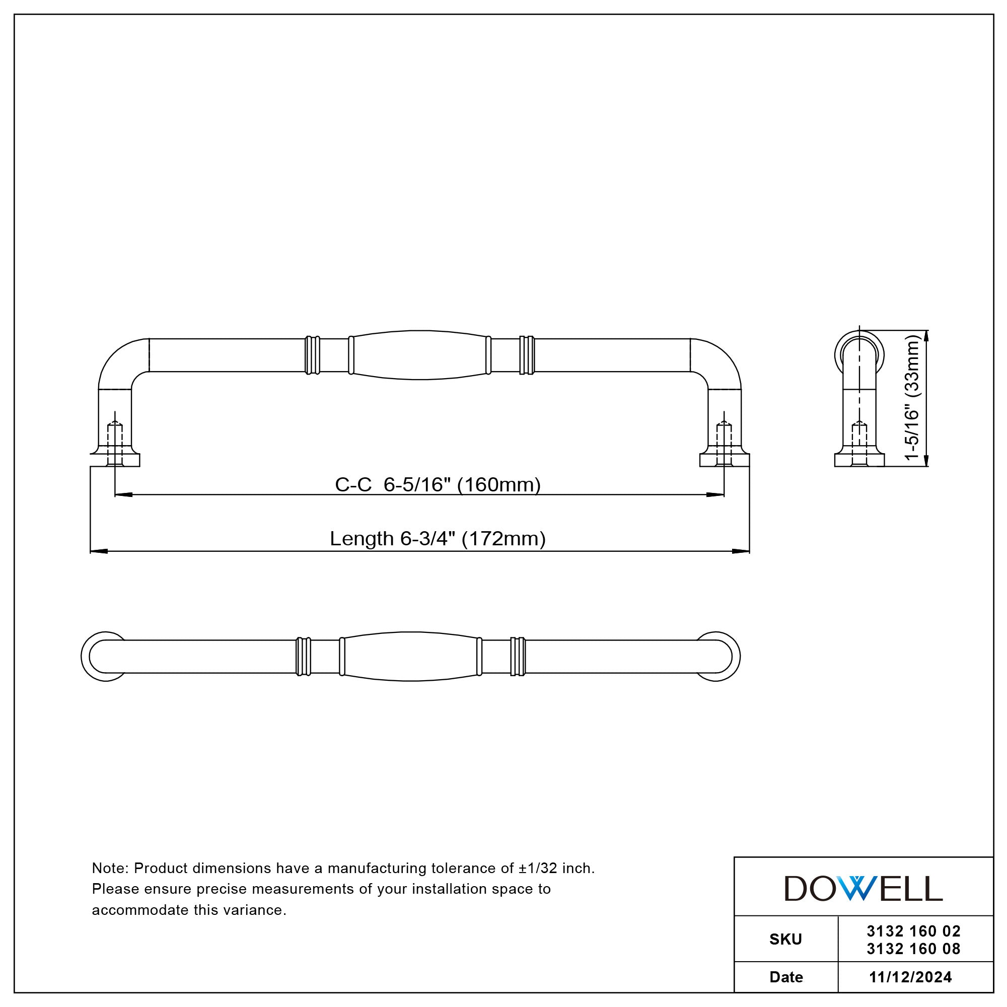 Handle 3132 160