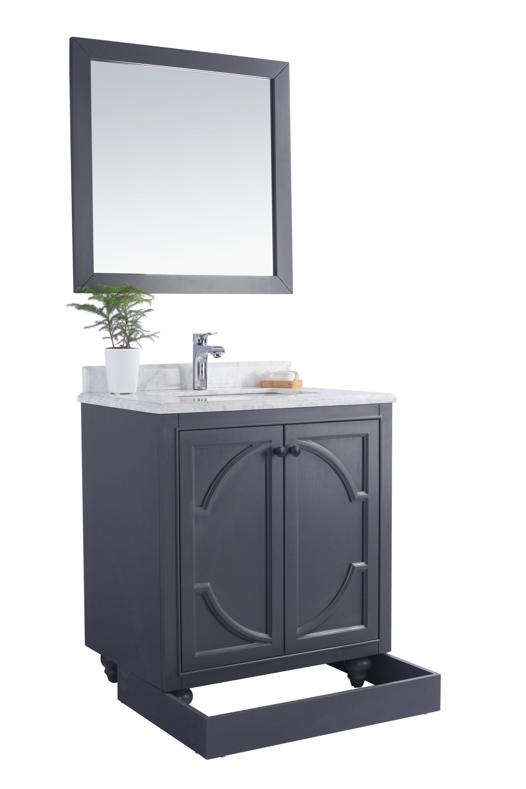 Odyssey 30" Maple Grey Bathroom Vanity with Countertop