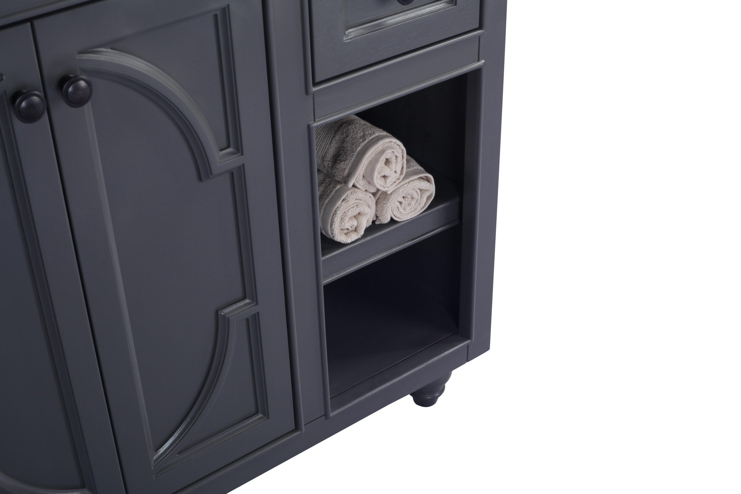 Odyssey 36" Maple Grey Bathroom Vanity with Countertop