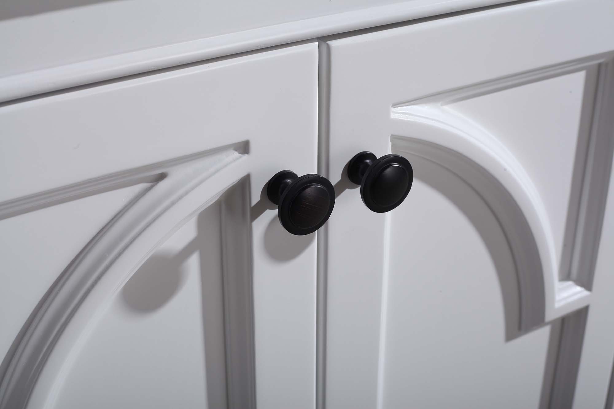 Odyssey 60" White Double Sink Bathroom Vanity with Countertop