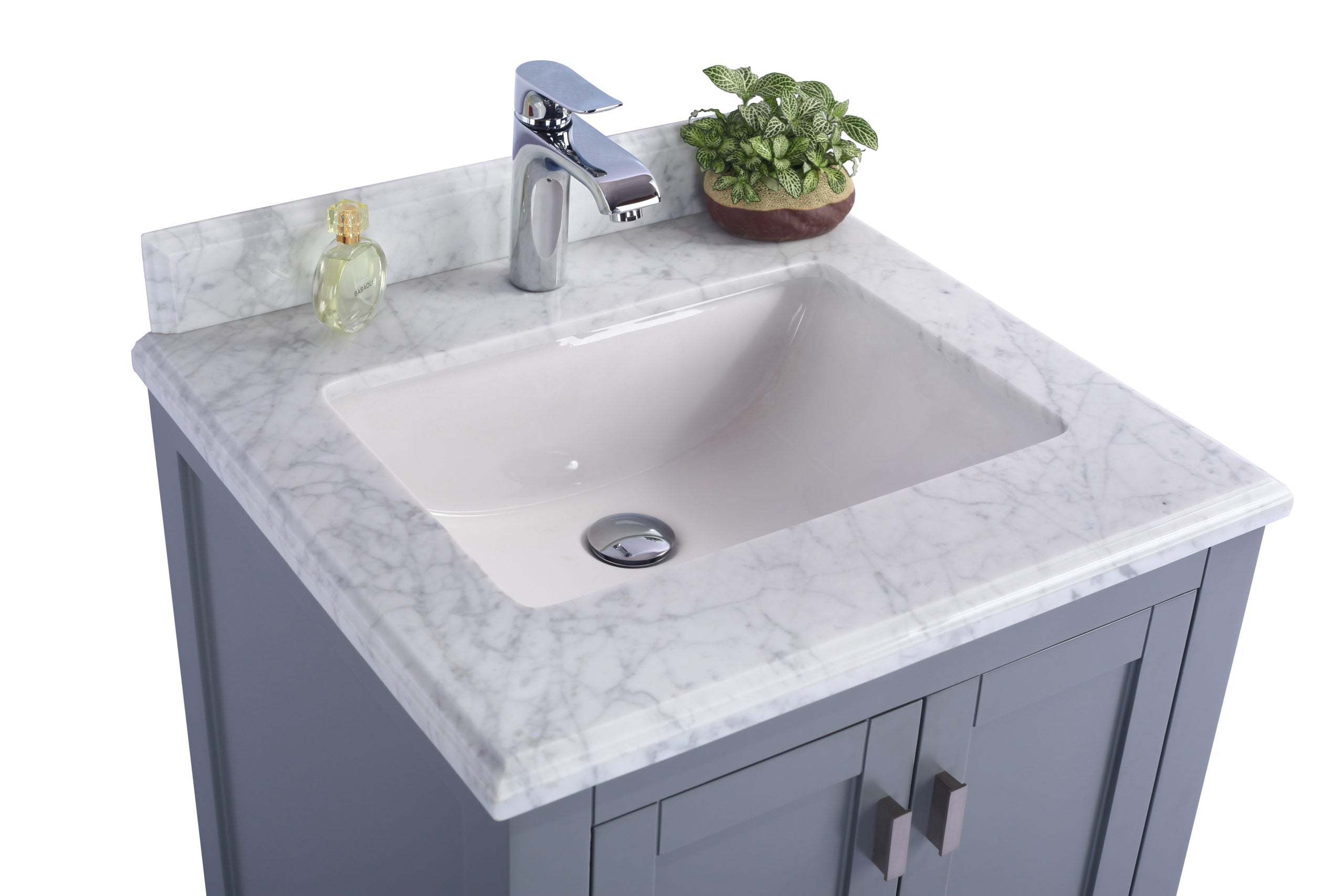 Wilson 24" Grey Bathroom Vanity with Countertop