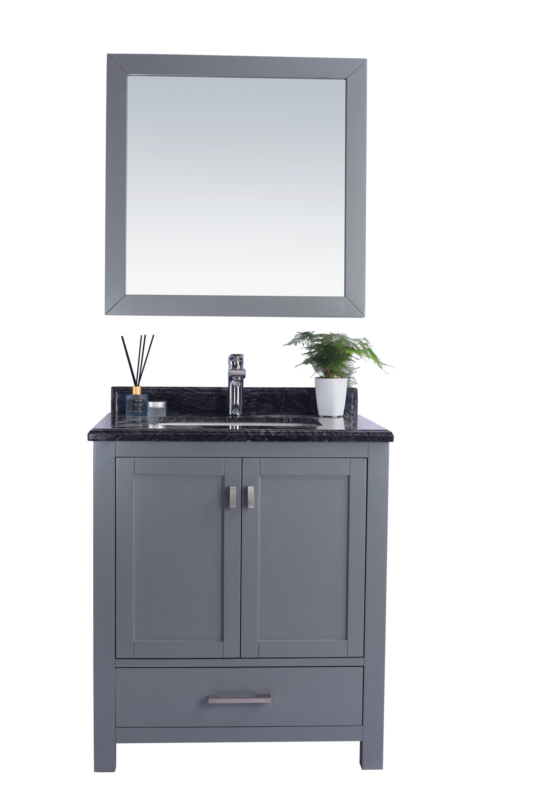 Wilson 30" Grey Bathroom Vanity with Countertop