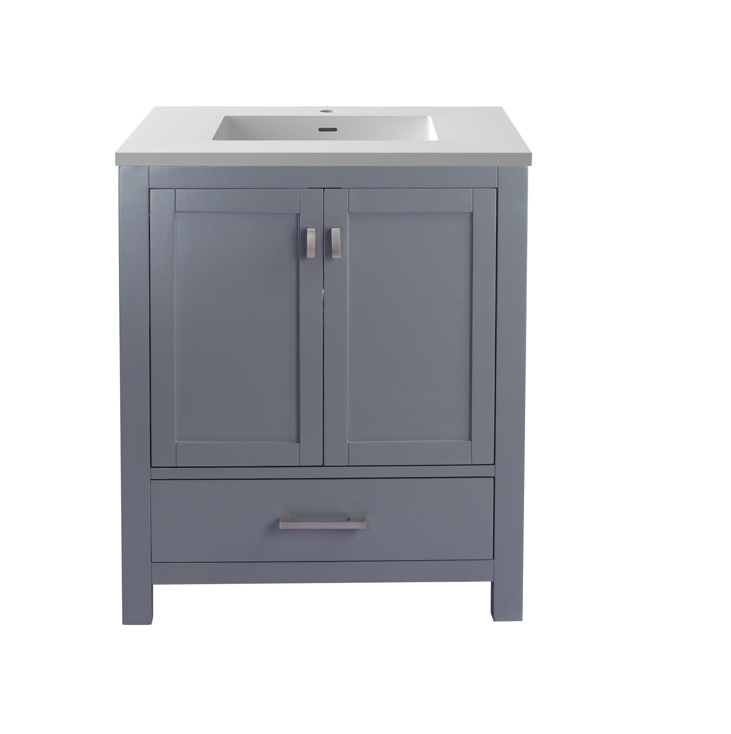 Wilson 30" Grey Bathroom Vanity with Countertop