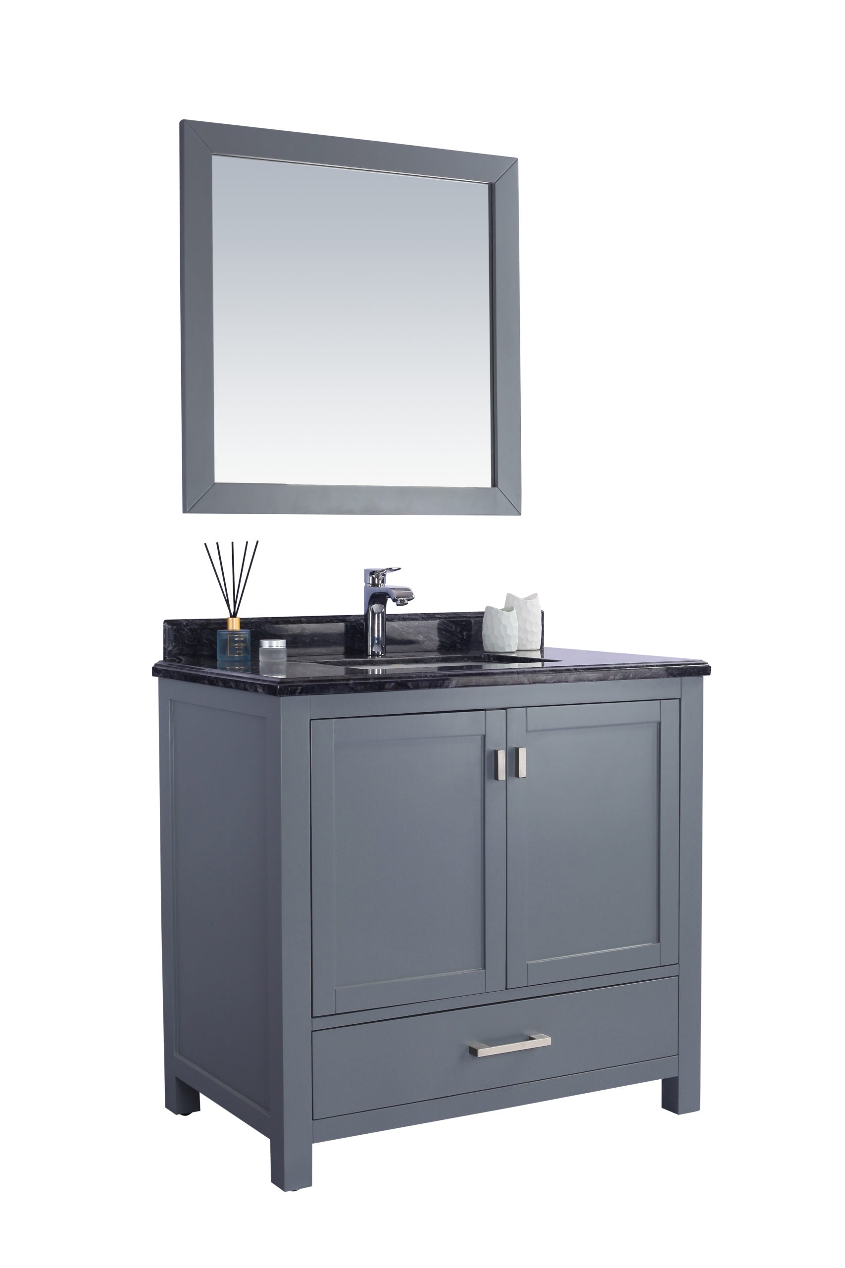 Wilson 36" Grey Bathroom Vanity with Countertop