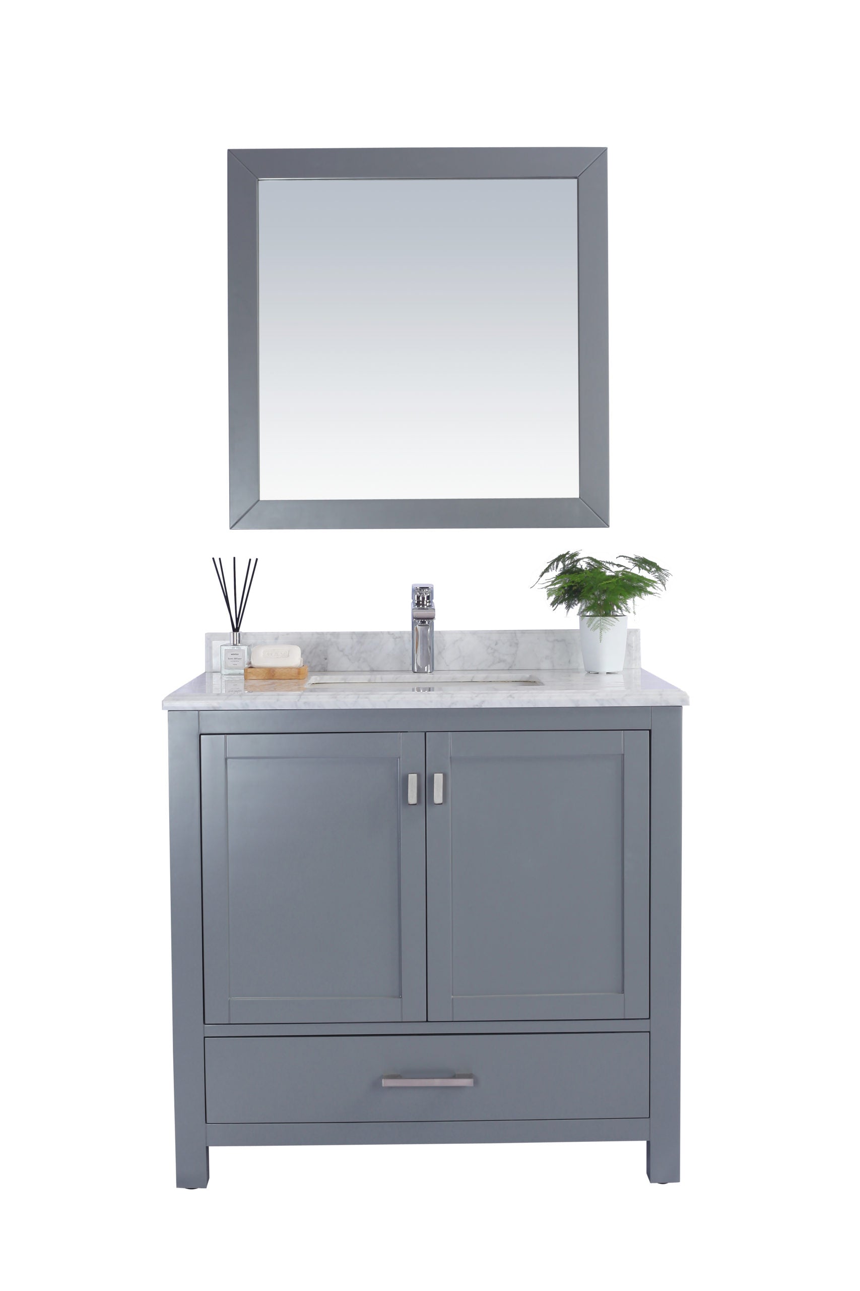 Wilson 36" Grey Bathroom Vanity with Countertop