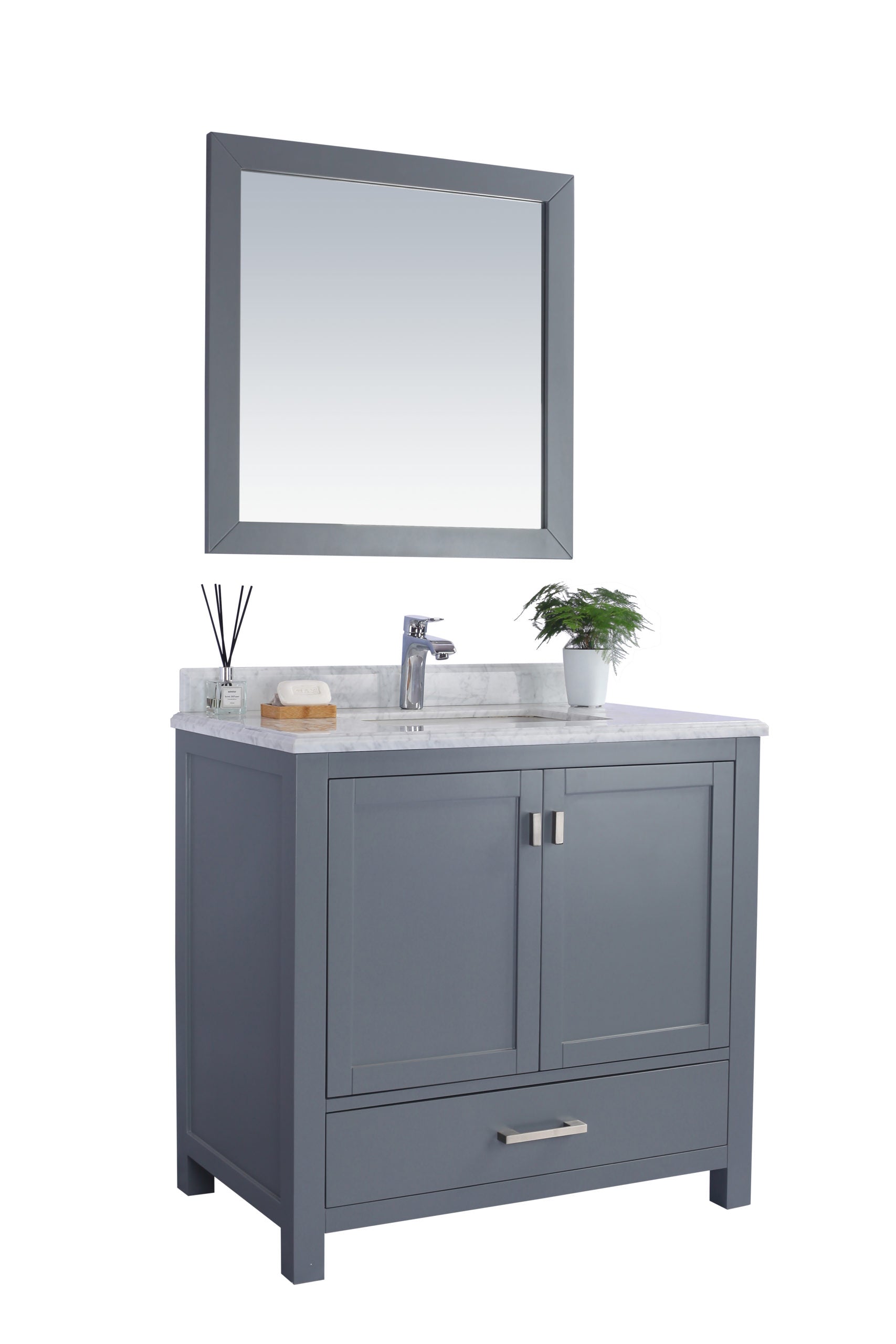 Wilson 36" Grey Bathroom Vanity with Countertop