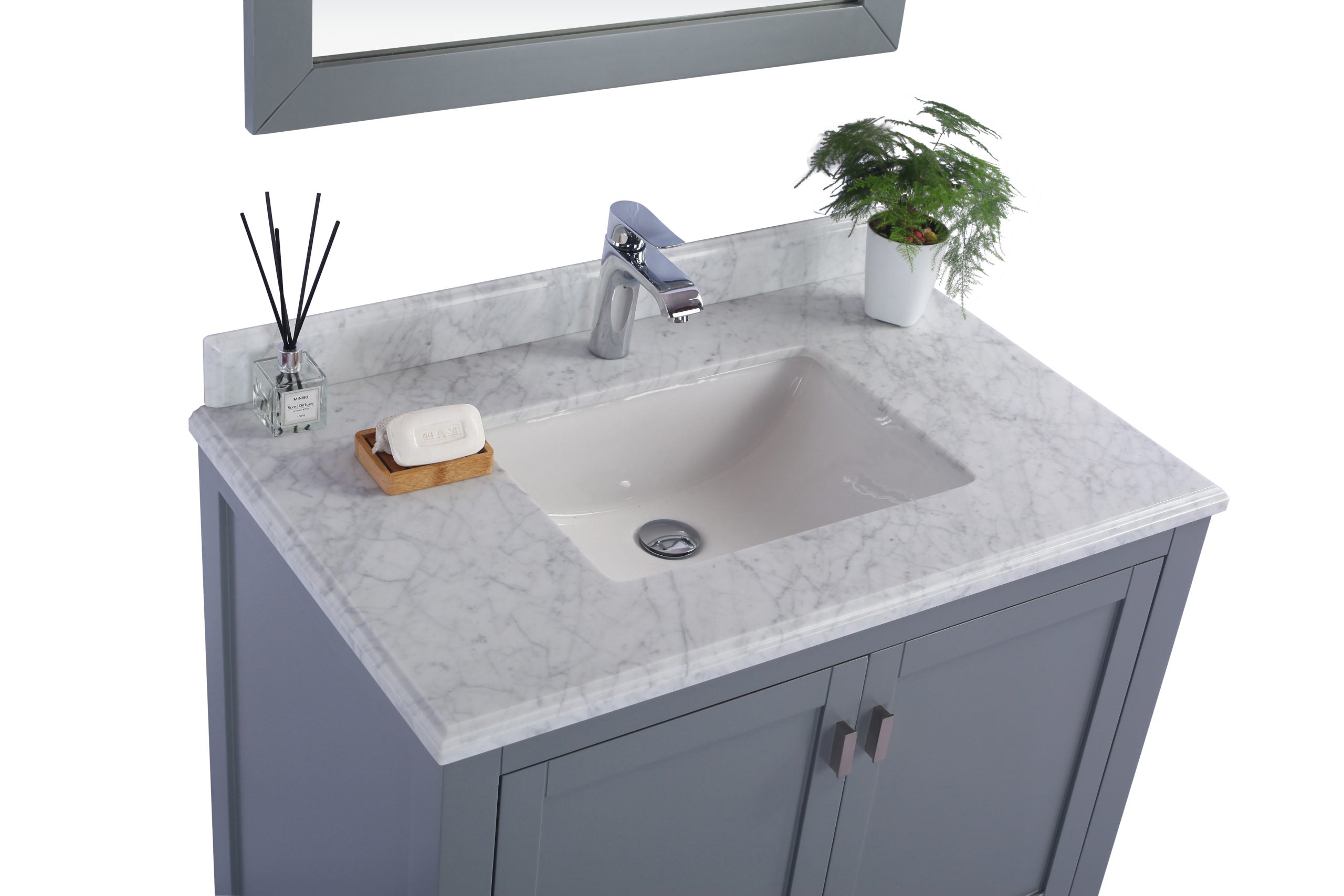 Wilson 36" Grey Bathroom Vanity with Countertop