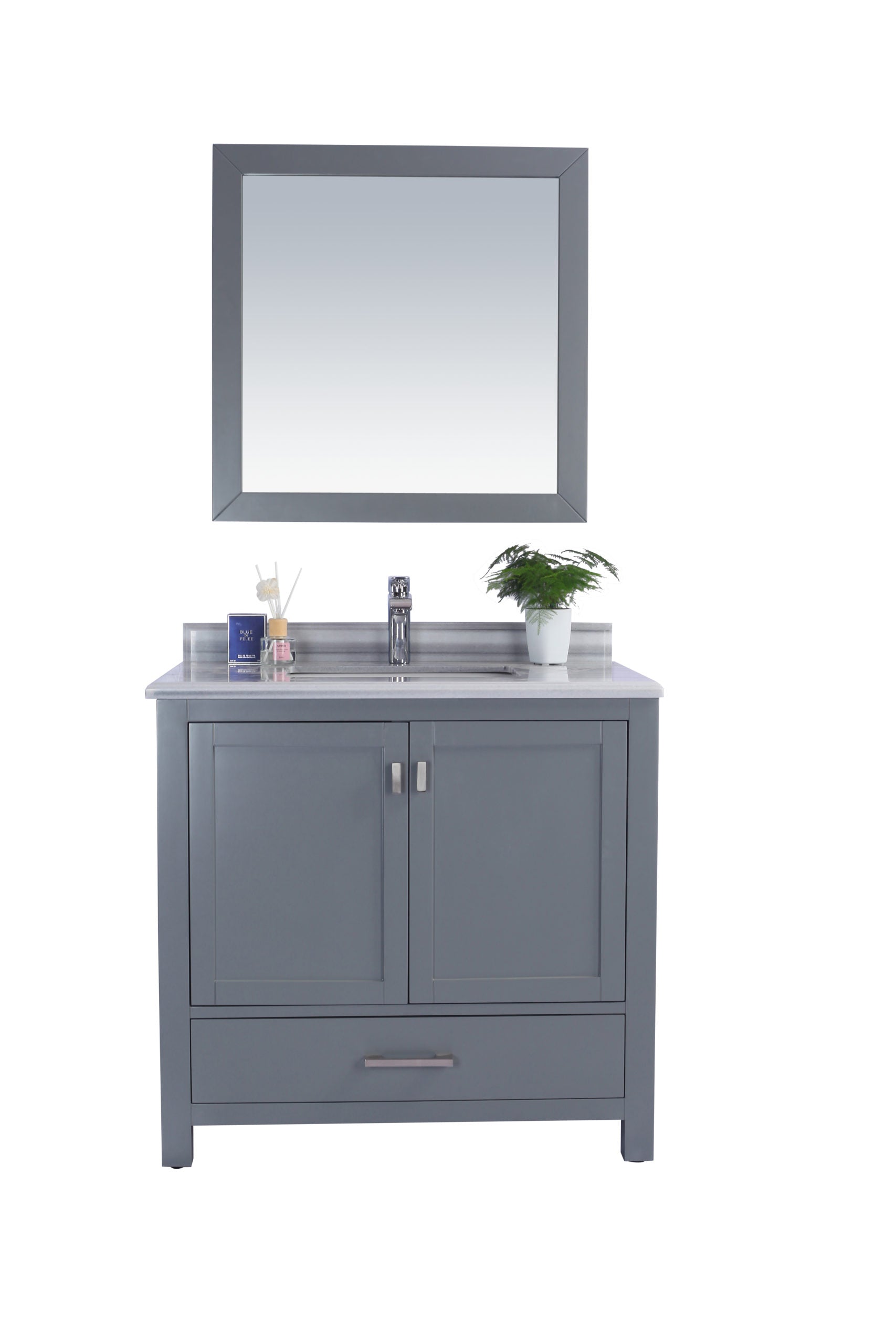 Wilson 36" Grey Bathroom Vanity with Countertop